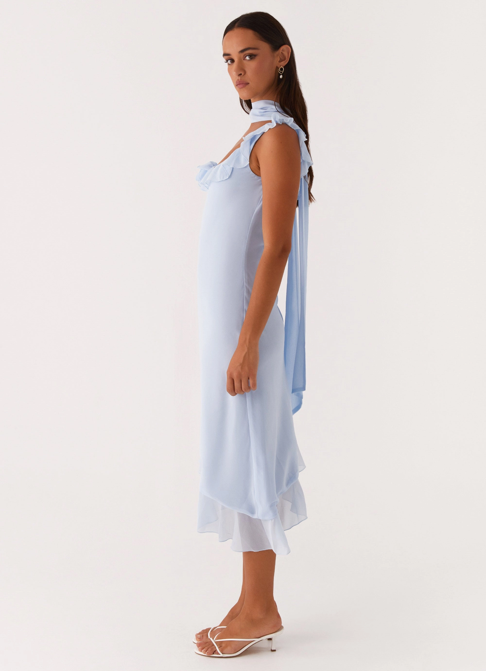 Fariday Midi Dress - Blue Fashion Forward