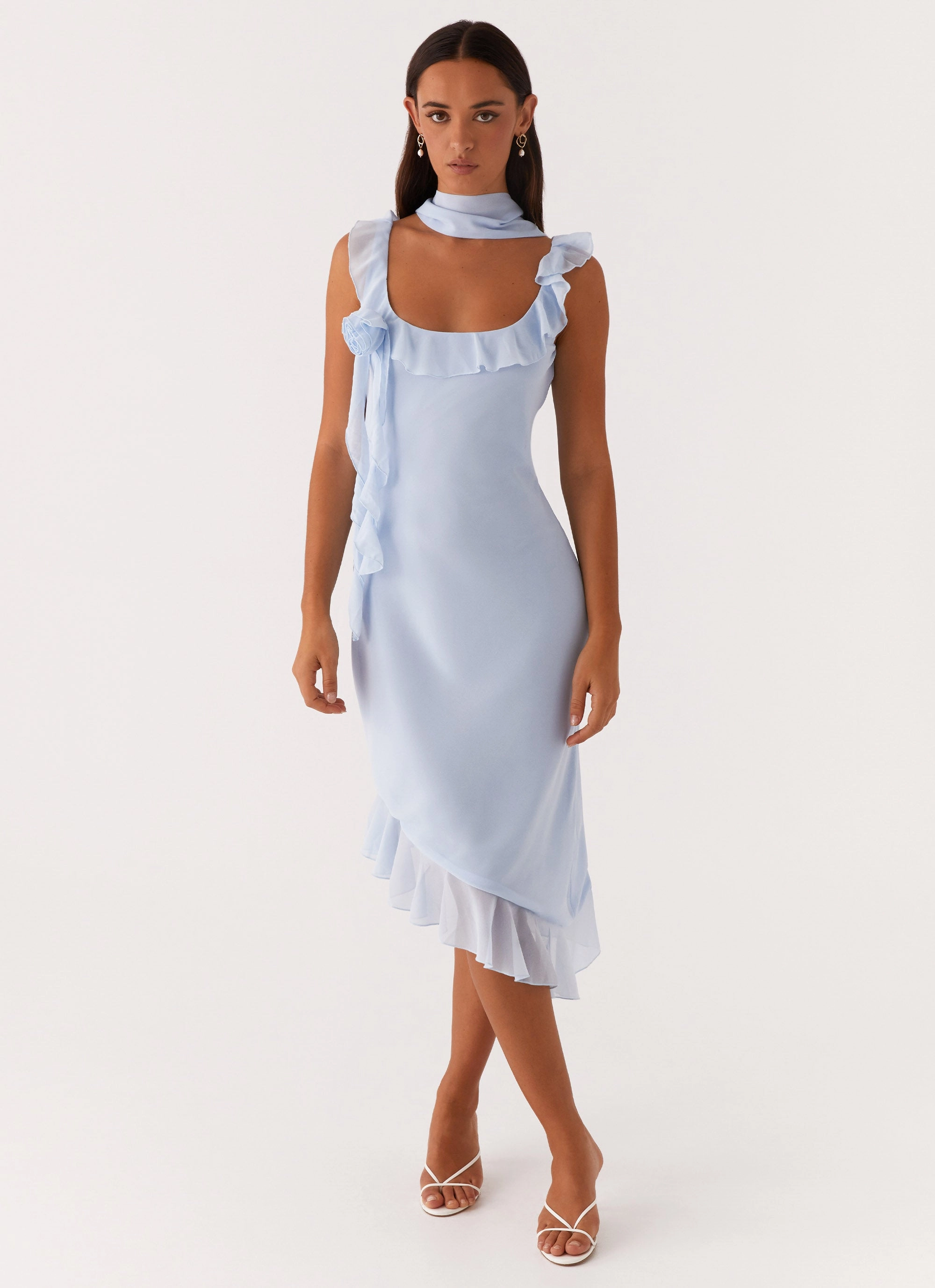 Fariday Midi Dress - Blue Contemporary Fit