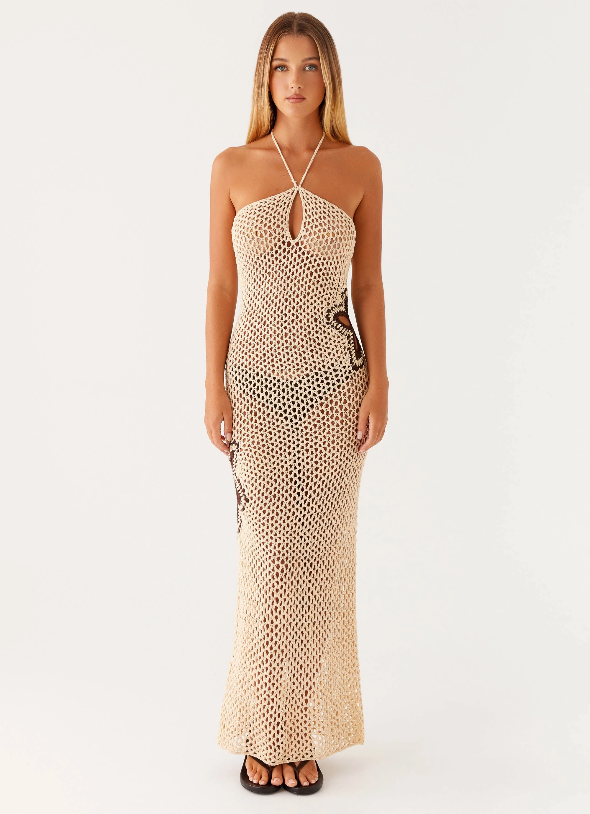 Aster Crochet Maxi Dress - Pastel Yellow Street Fashion Fashion Forward