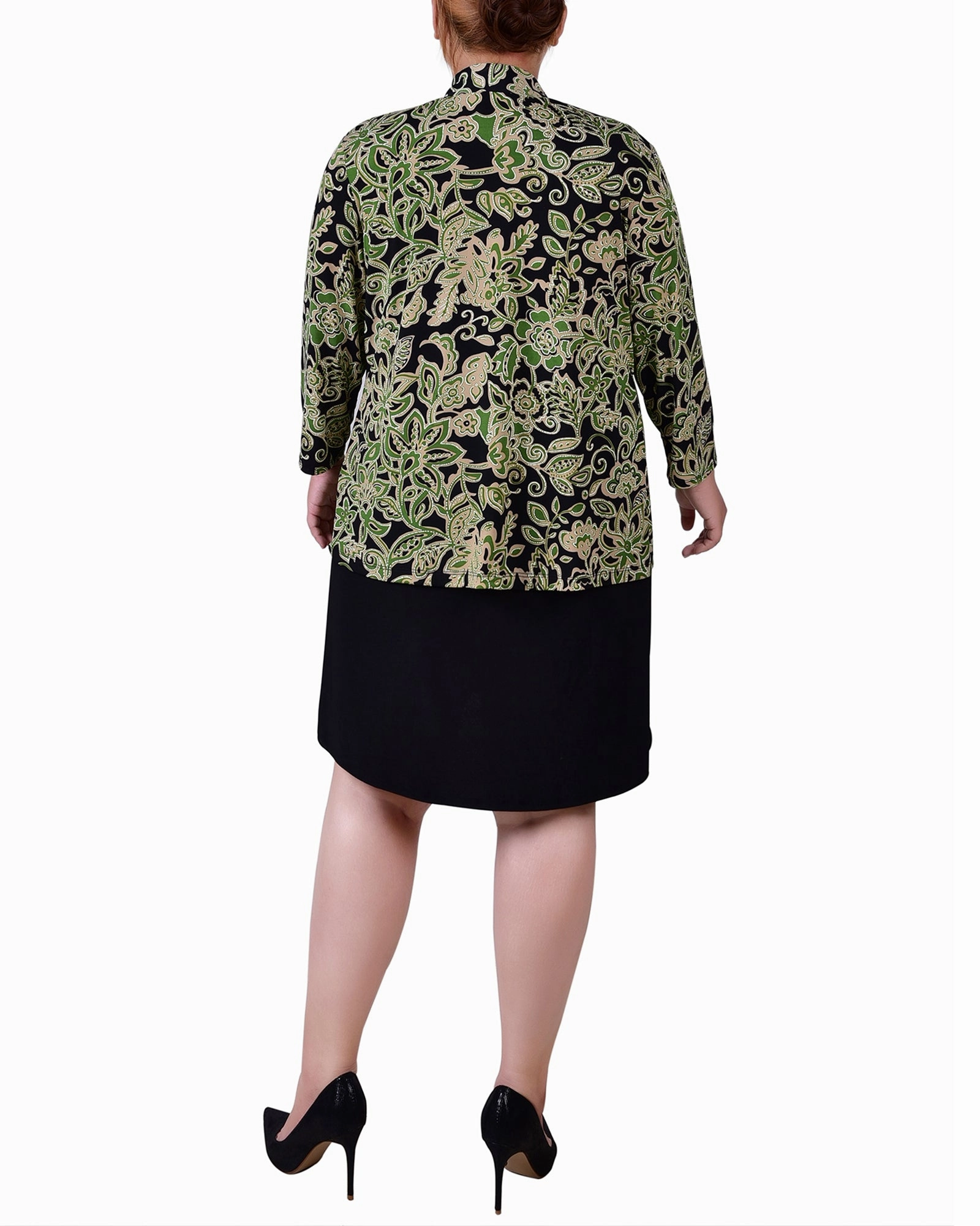 Evening Event Plus Size Two Piece Dress Set