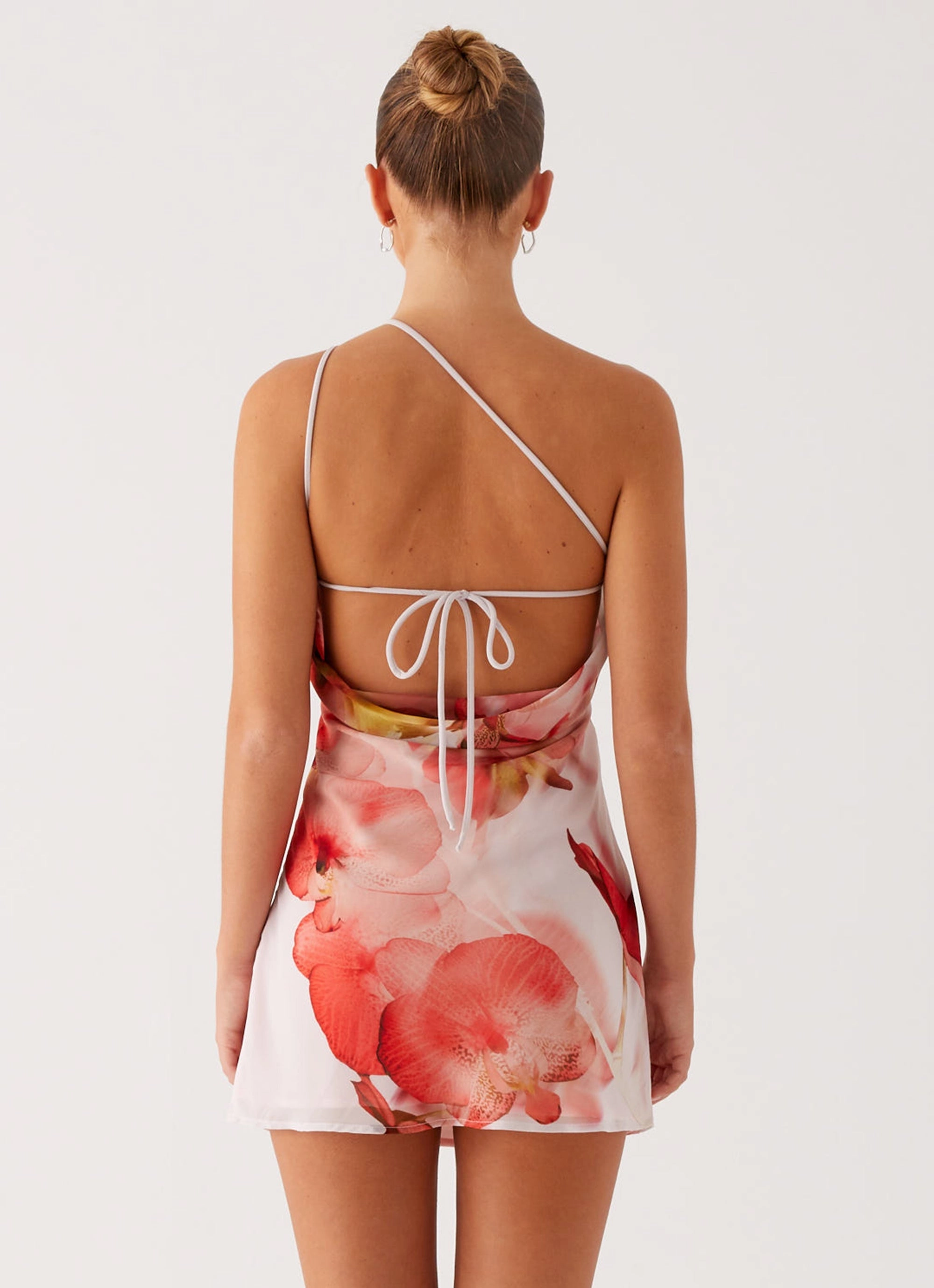 Kia Mini Dress - Peach Rose Wide Hemline Fashionable Look