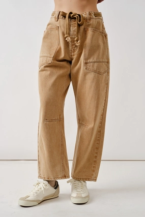 Barrel Denim Pants - Rust Odor Control Technology Stretchable Design