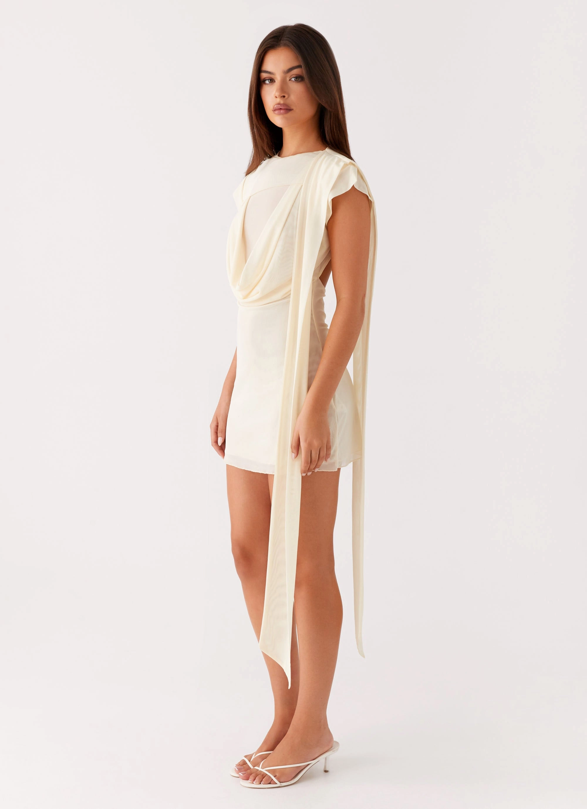 Flattering Look Felipe Mini Dress - Yellow