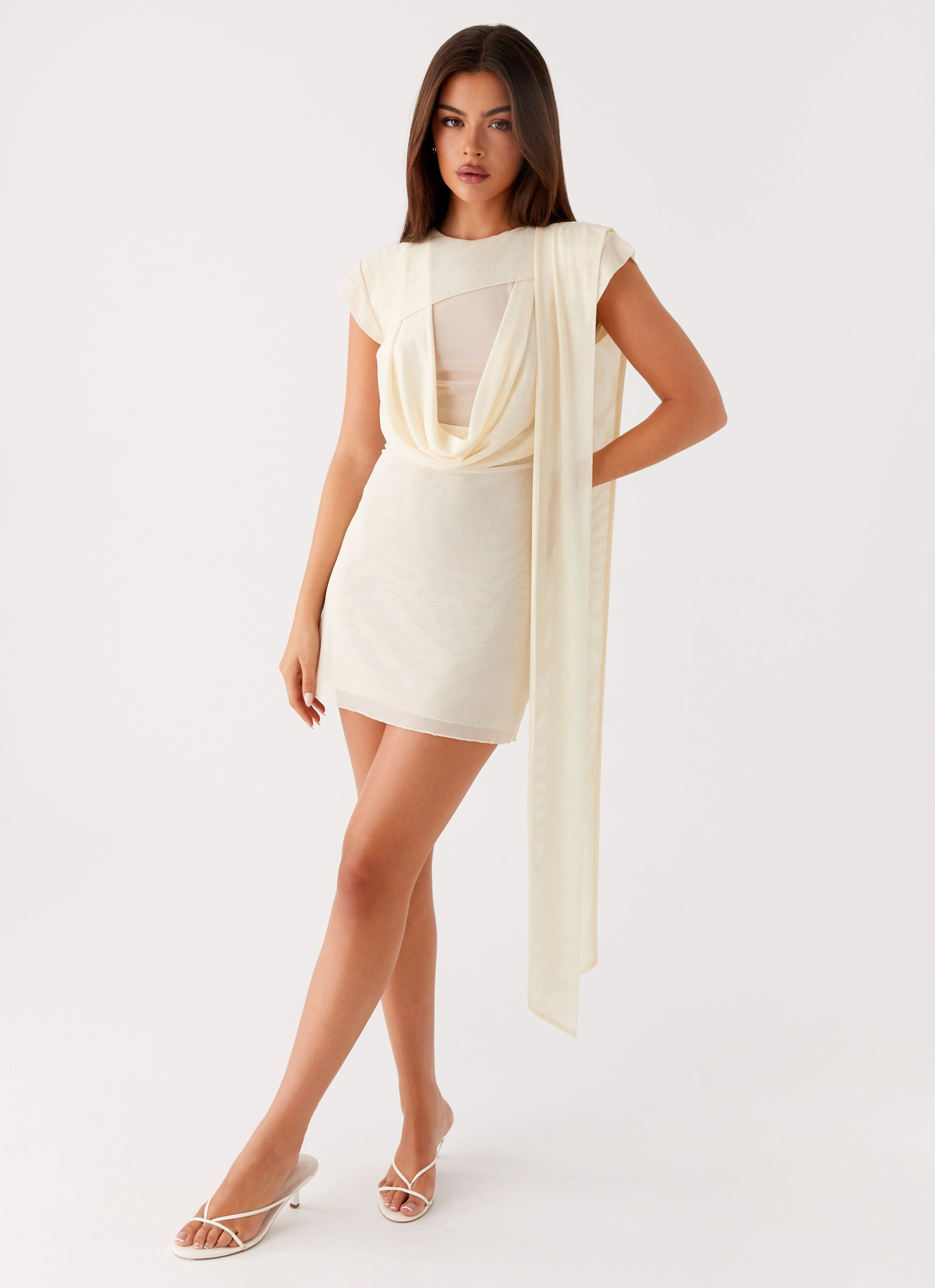 Playful touch Felipe Mini Dress - Yellow