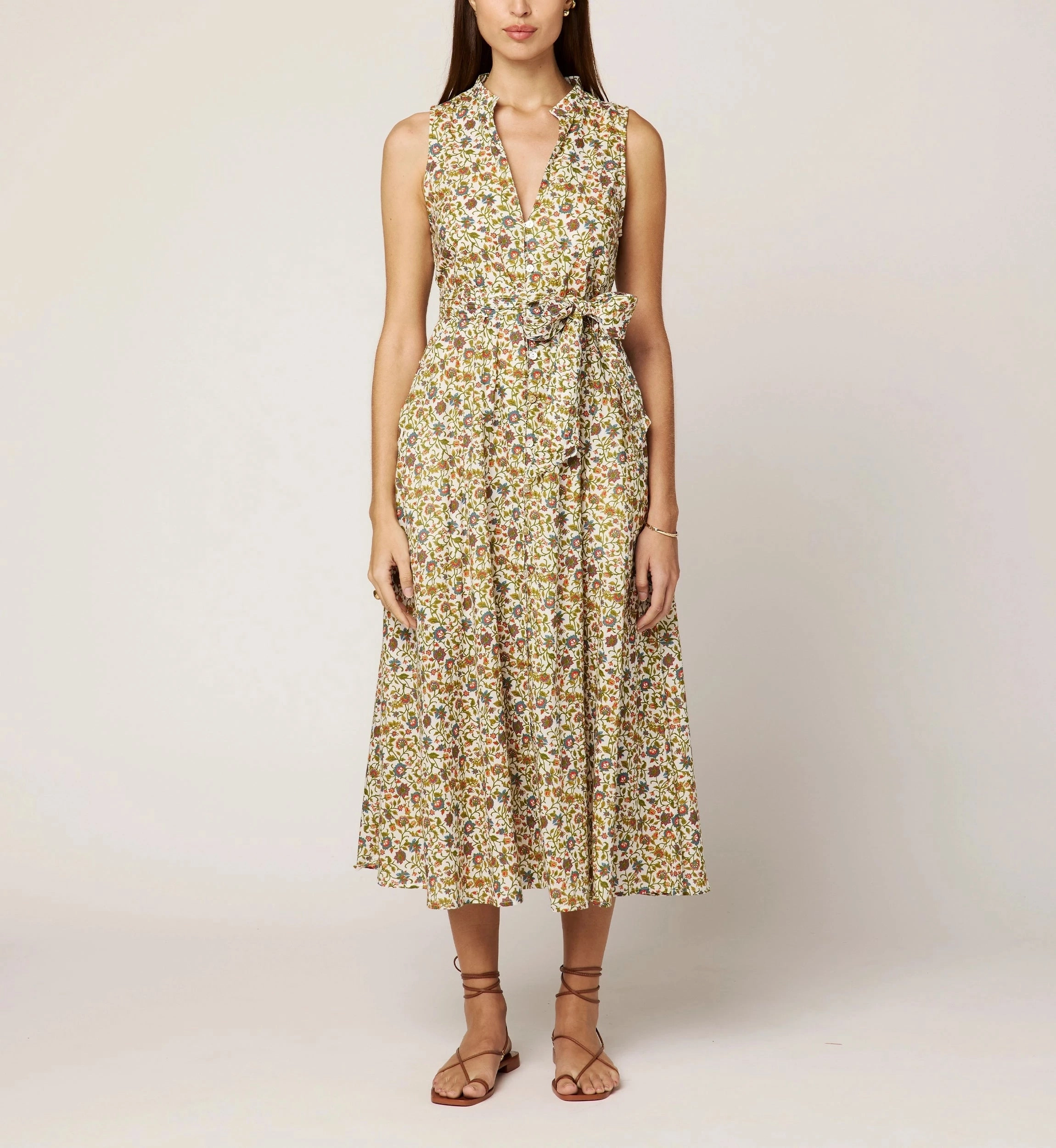 Cheyenne Midi Dress | Viti Flora Trendy midi dress Flare Swing