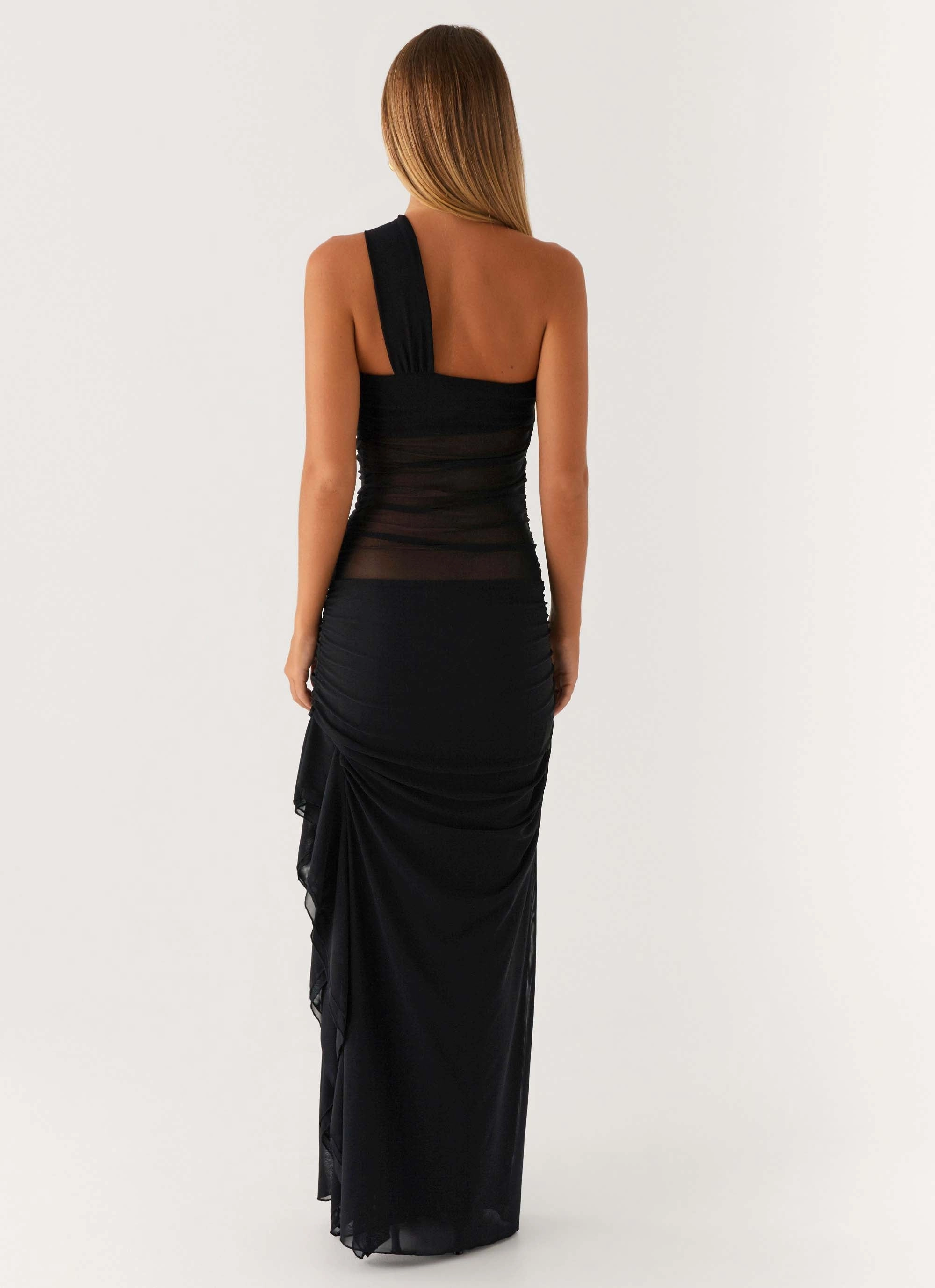 Fiona Maxi Dress - Black Simple Mood Dress-Up Style