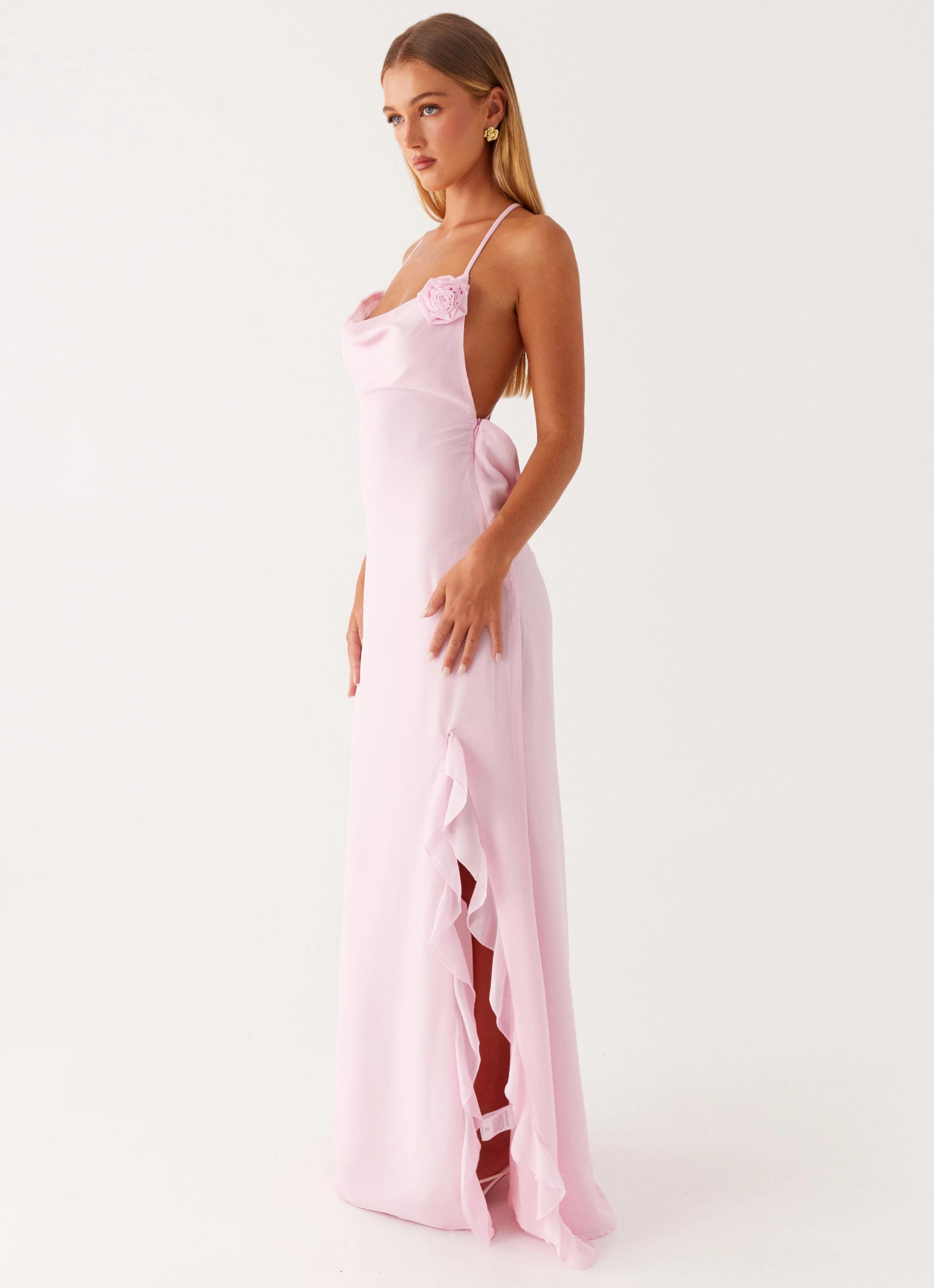 First Class Maxi Dress - Pink Winter Outerwear