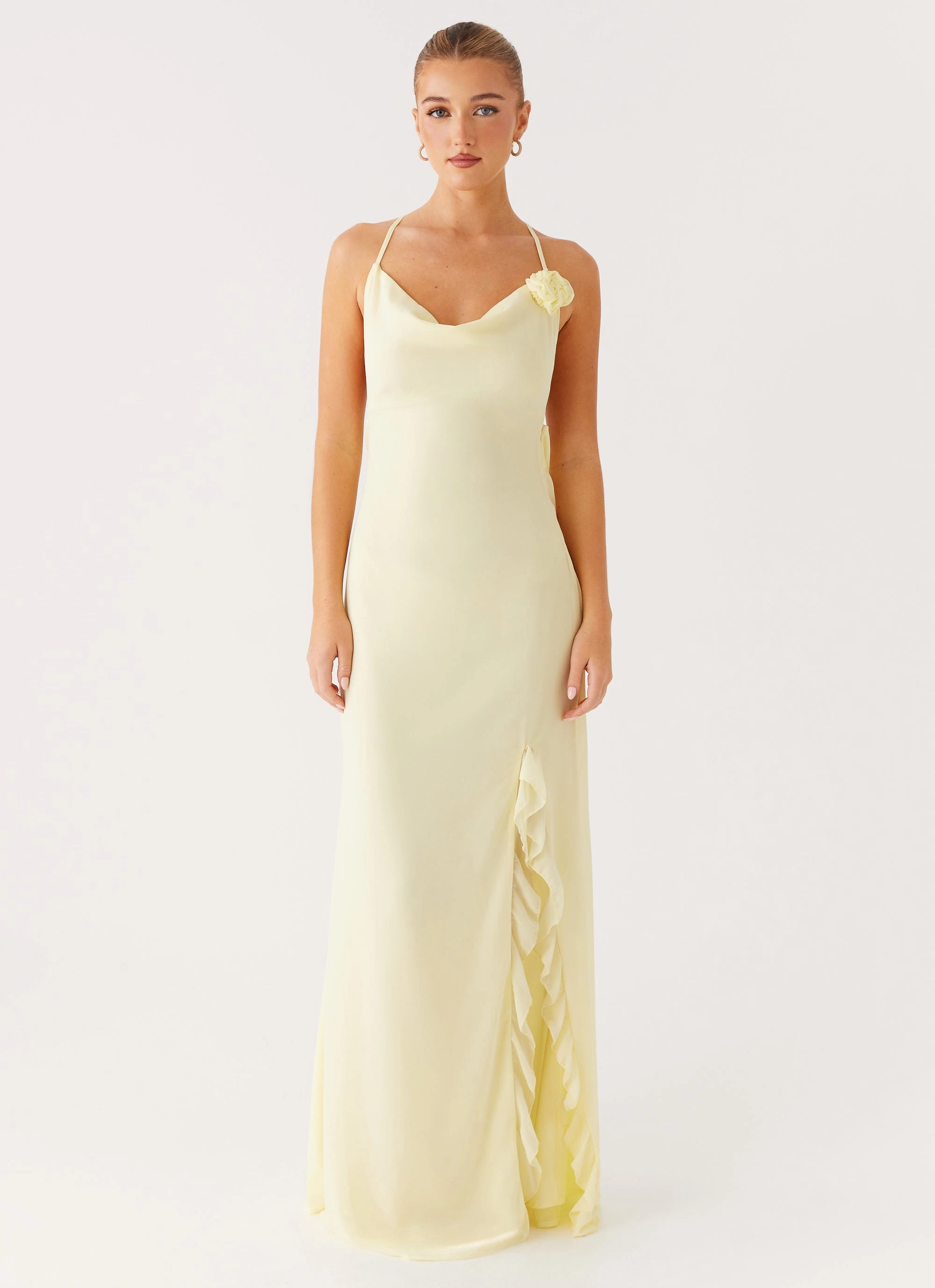 First Class Maxi Dress - Yellow Perfect Layering Breathable Wearable