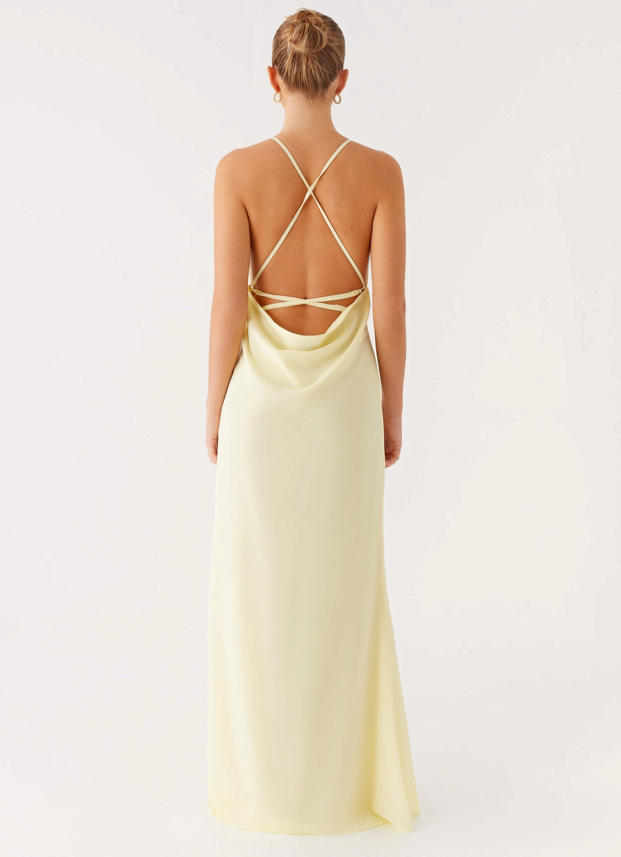 Fall Silhouette Monochrome Mood First Class Maxi Dress - Yellow