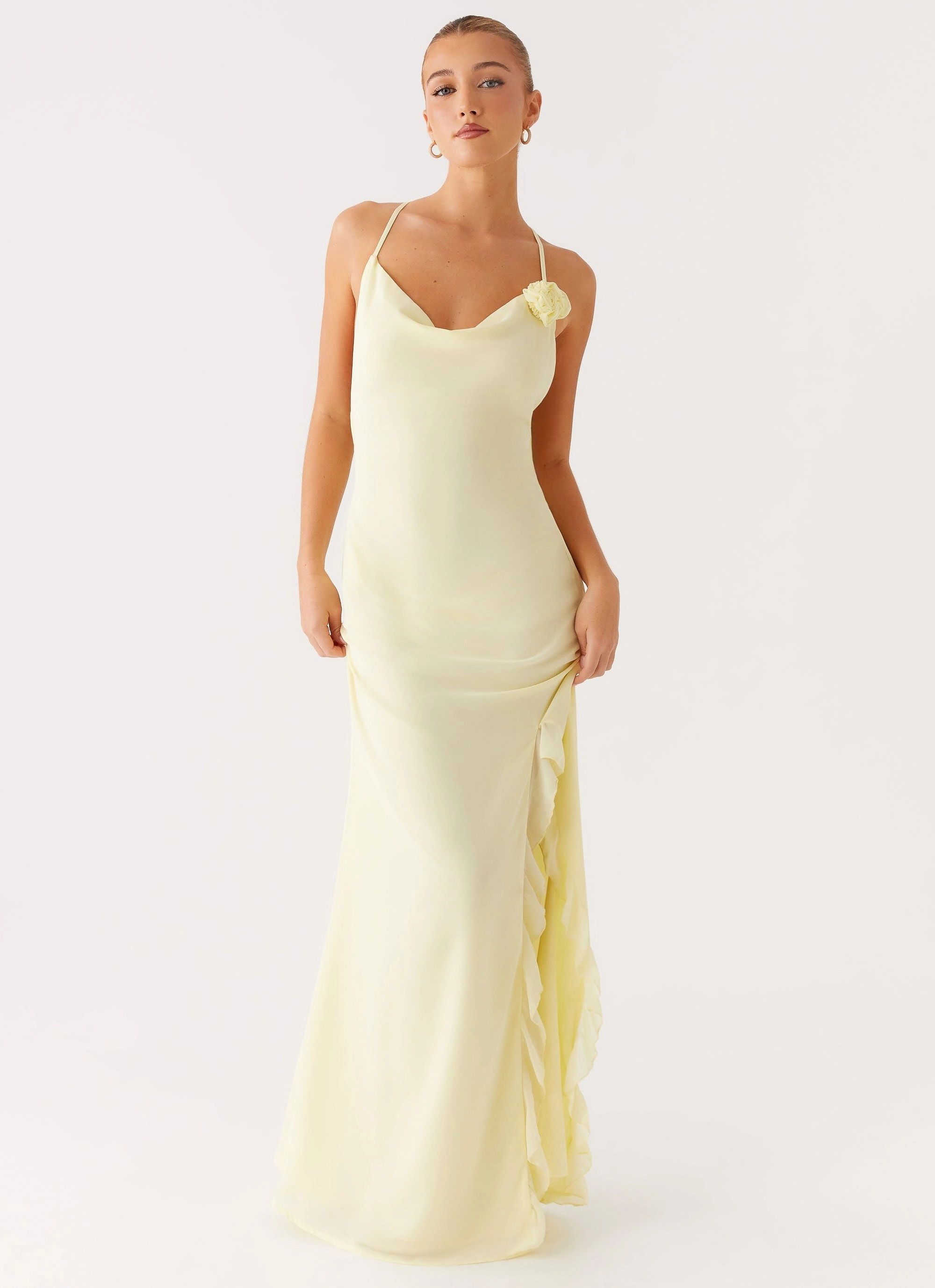 First Class Maxi Dress - Yellow Eco Friendly Soft Touch