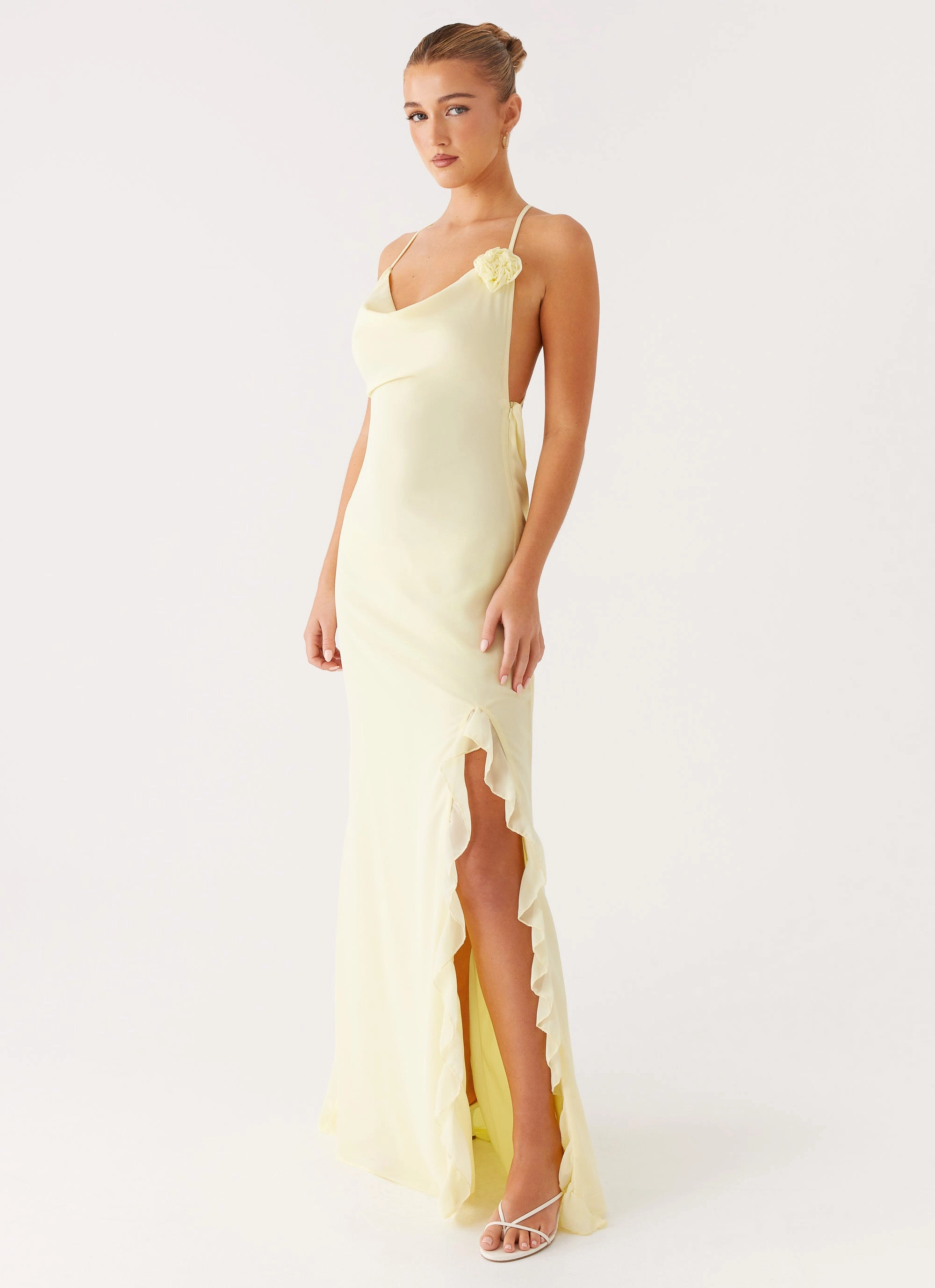 First Class Maxi Dress - Yellow effortless grace Fresh Aesthetic