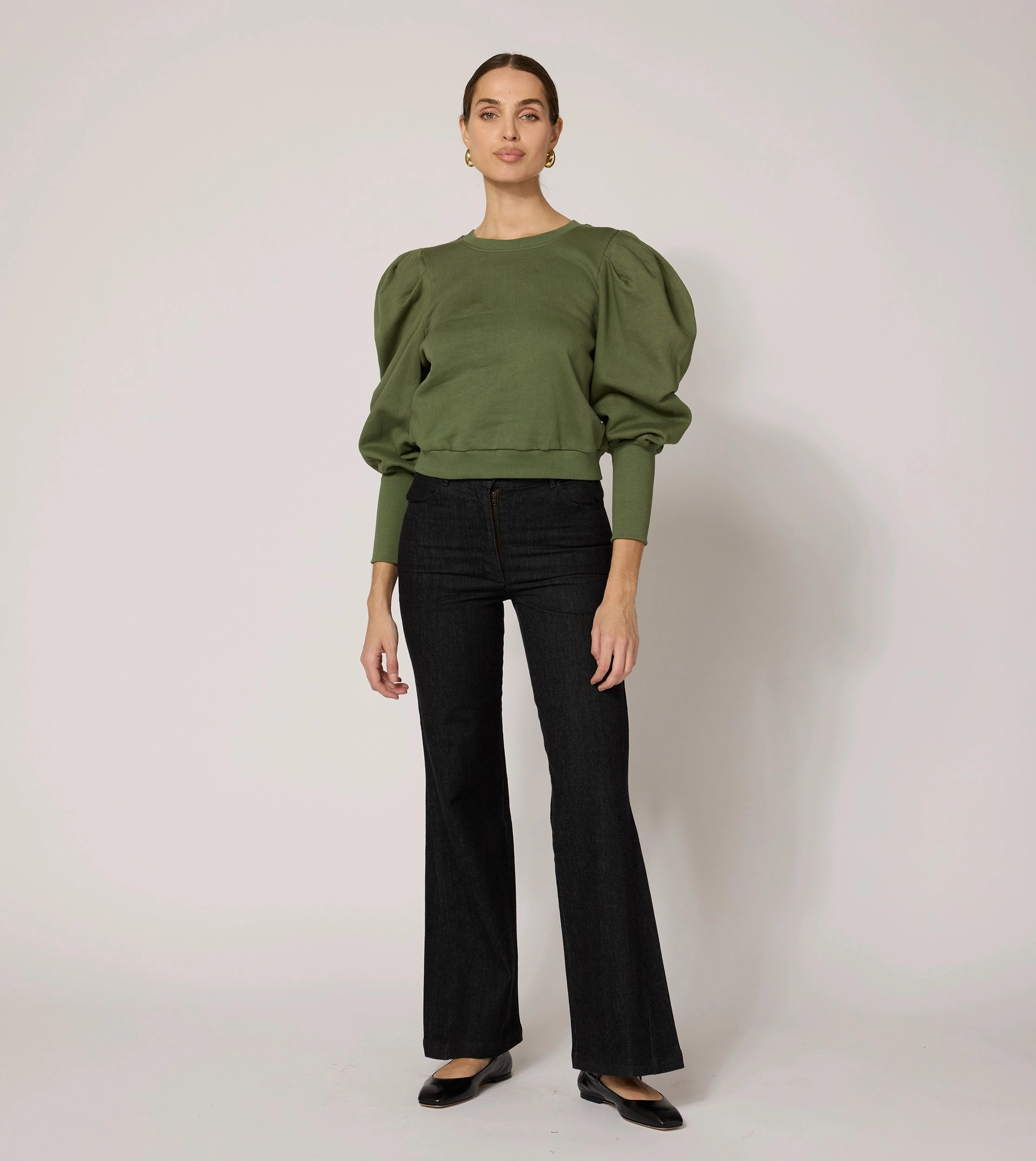 SeamlessKnitConstruction Indi Sweatshirt | Army Green