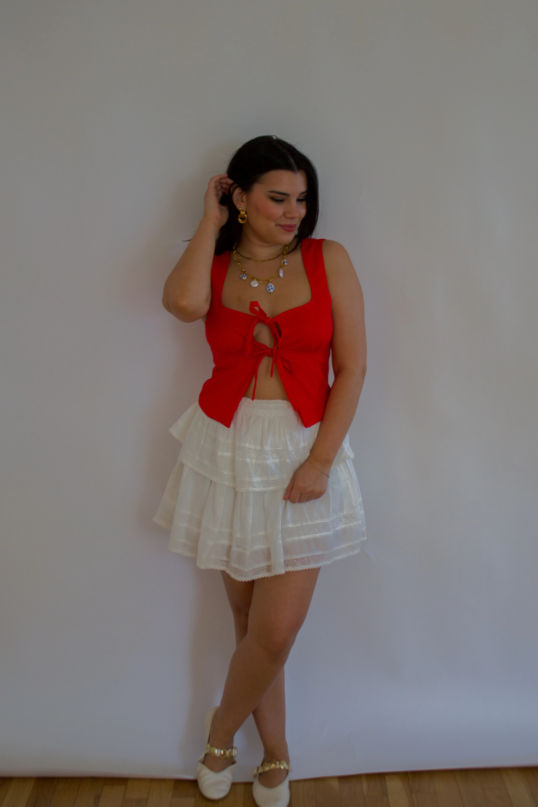 Carolina Top - Cherry SeamlessSidePanels WaterResistantCoating