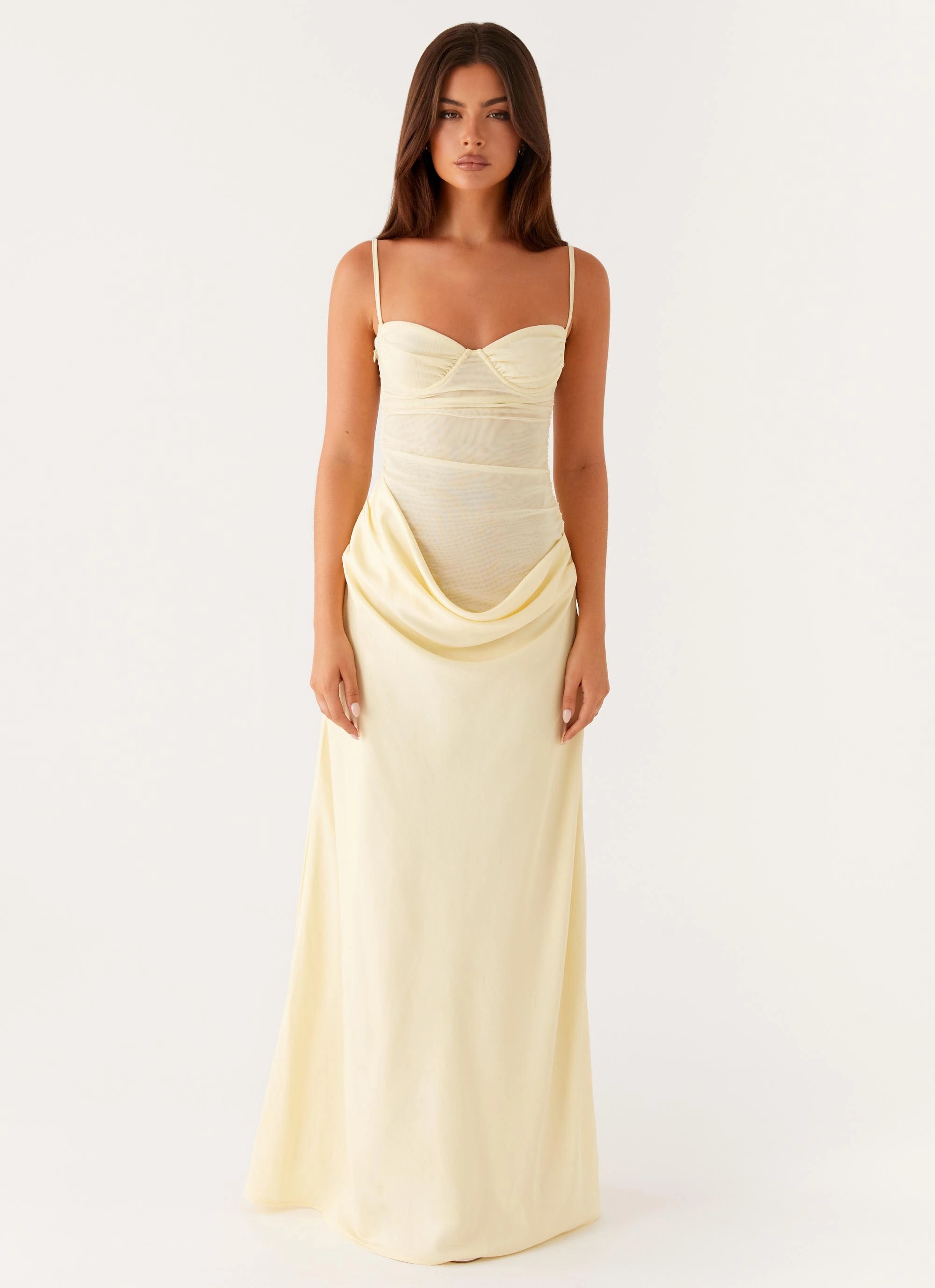 Romy Maxi Dress - Yellow Chic outerwear Warm and Cozy