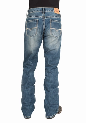 Lifestyle Outfit Stetson Mens 1014 Rocks Fit V Deco Blue 100% Cotton Jeans