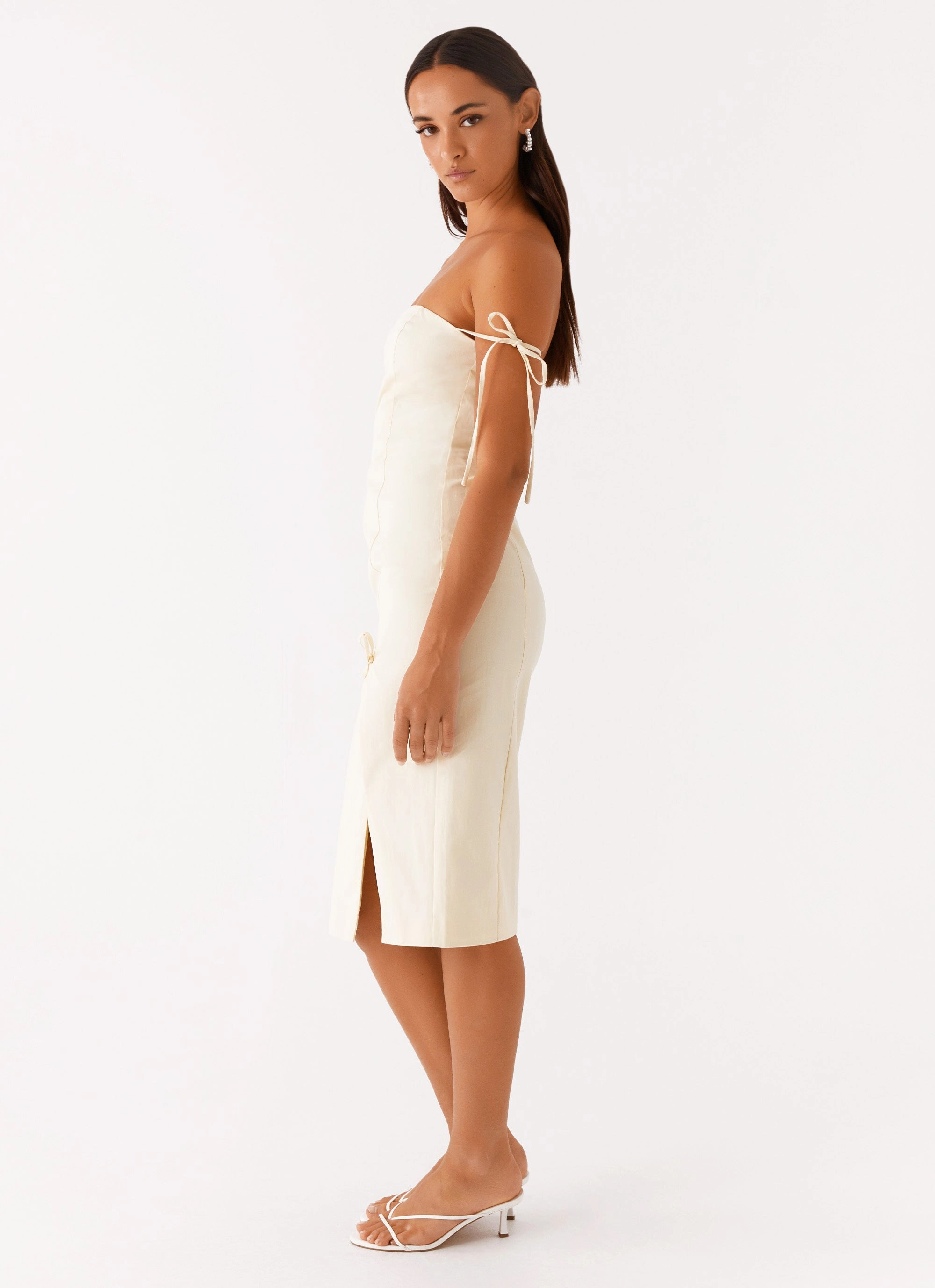 Limelight Midi Dress - Lemon Work Appropriate Day Ready