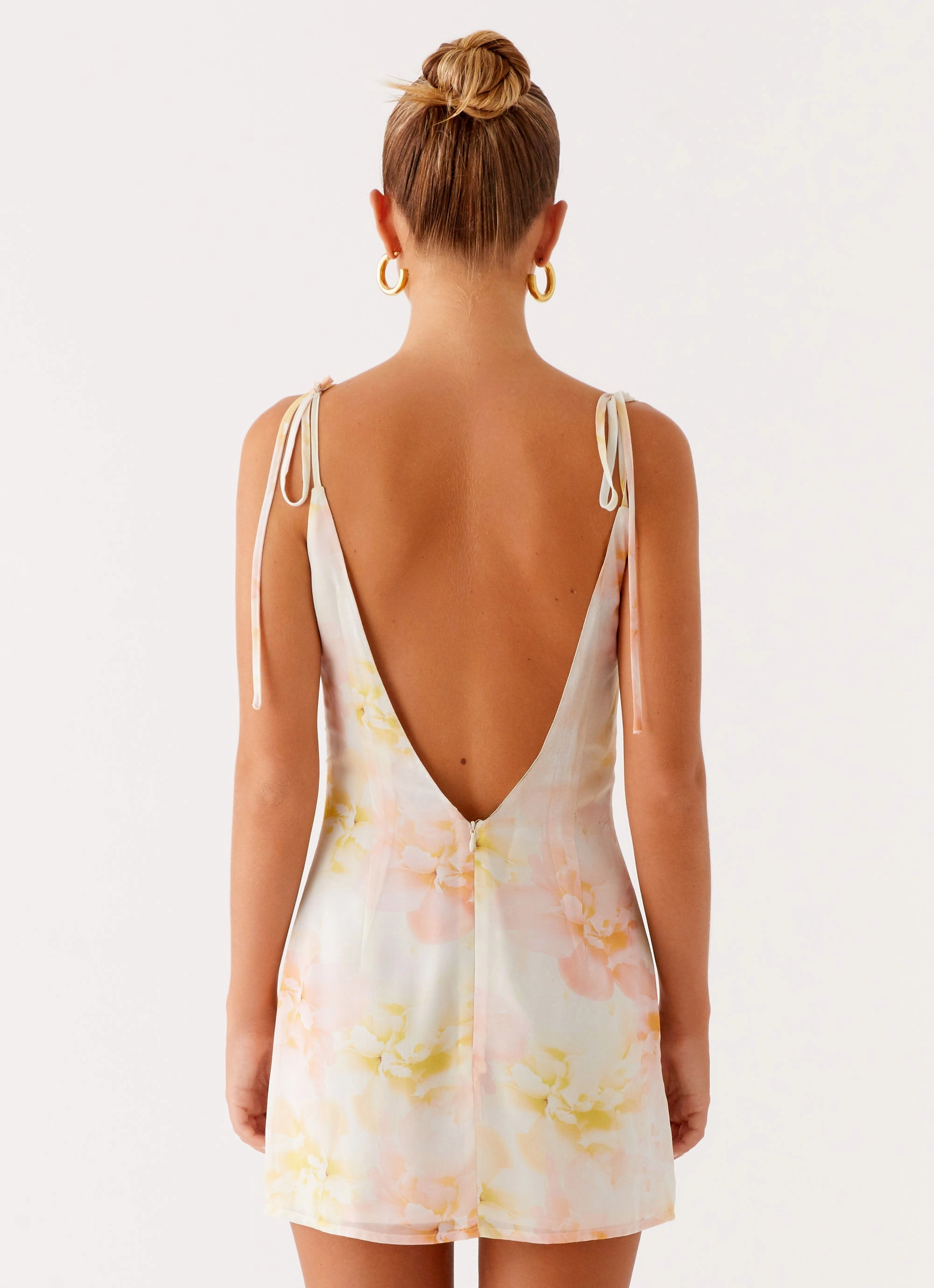 Alden Mini Dress - Floral Print Skirt Flare