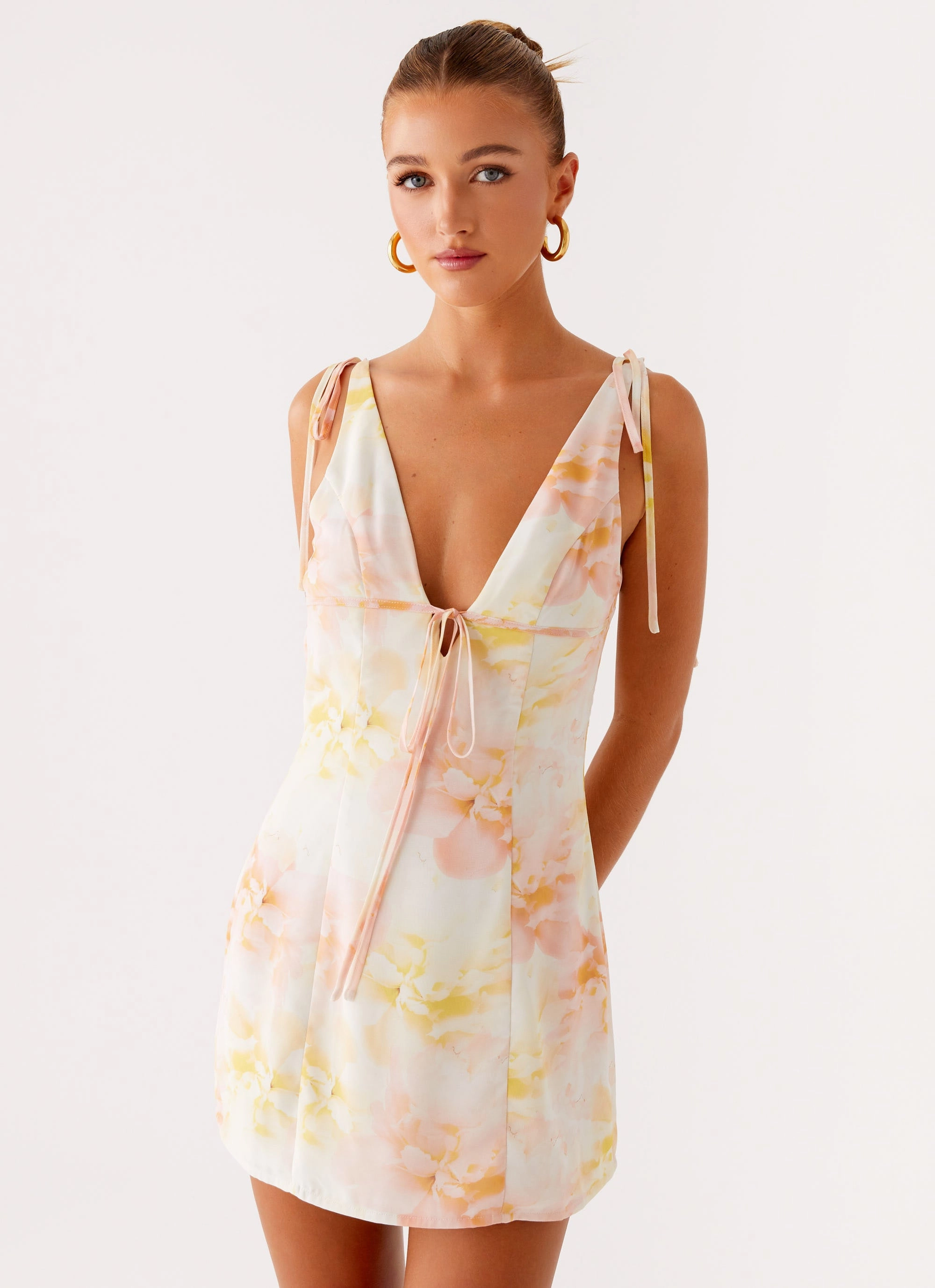 Form Flow Body Positive Alden Mini Dress - Floral Print