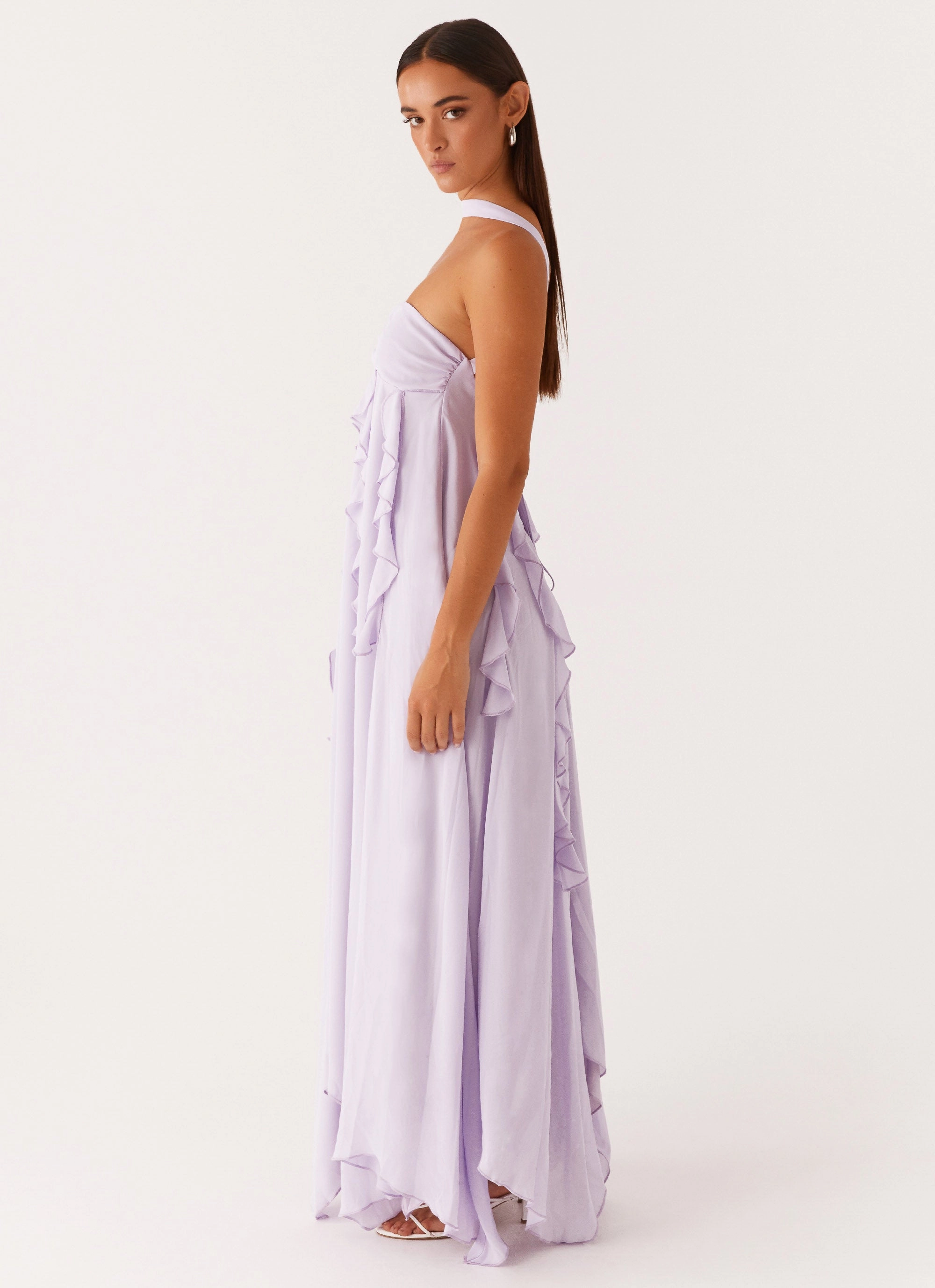 Fleece Jacket Florence Maxi Dress - Lilac