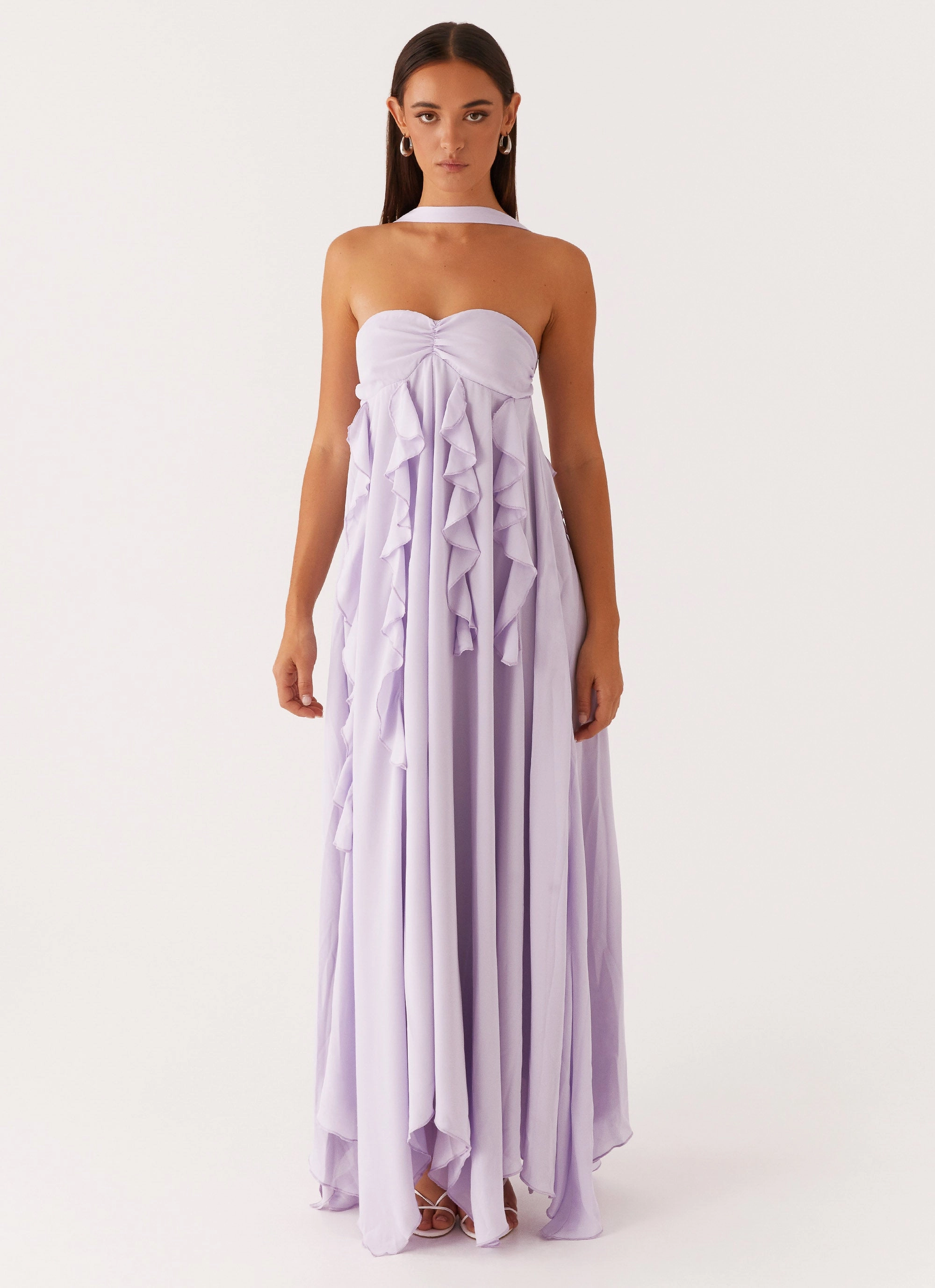 Florence Maxi Dress - Lilac Hiking Outerwear Minimal Detailing