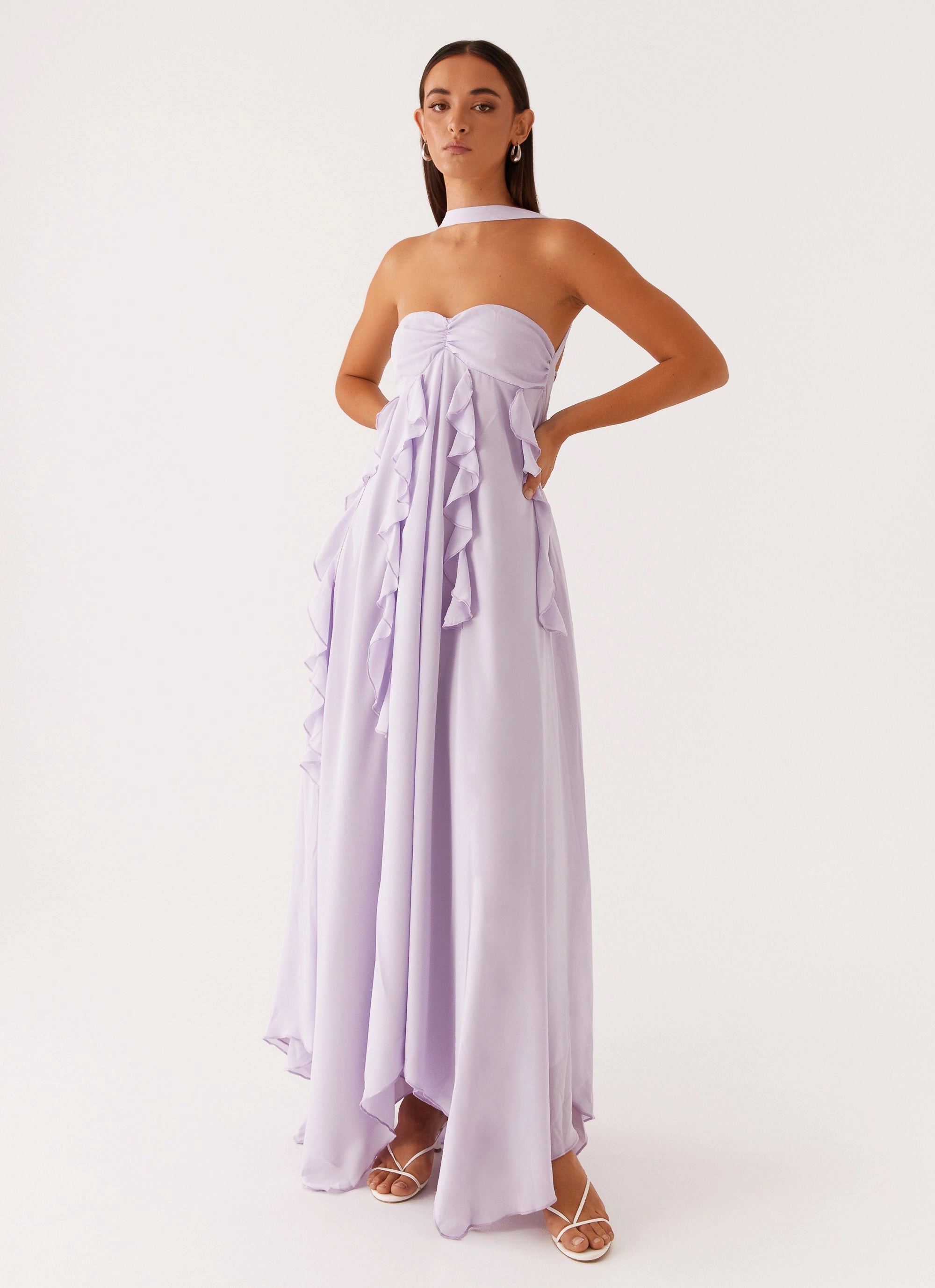 Florence Maxi Dress - Lilac Cozy Outerwear