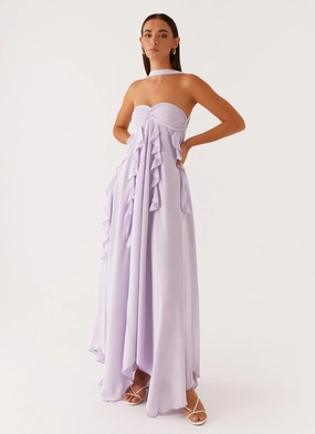 Florence Maxi Dress - Lilac Cozy Outerwear