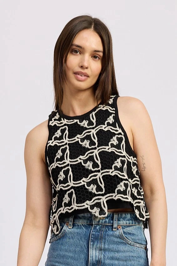 Yardira Top Double Layered Hem Reinforcement