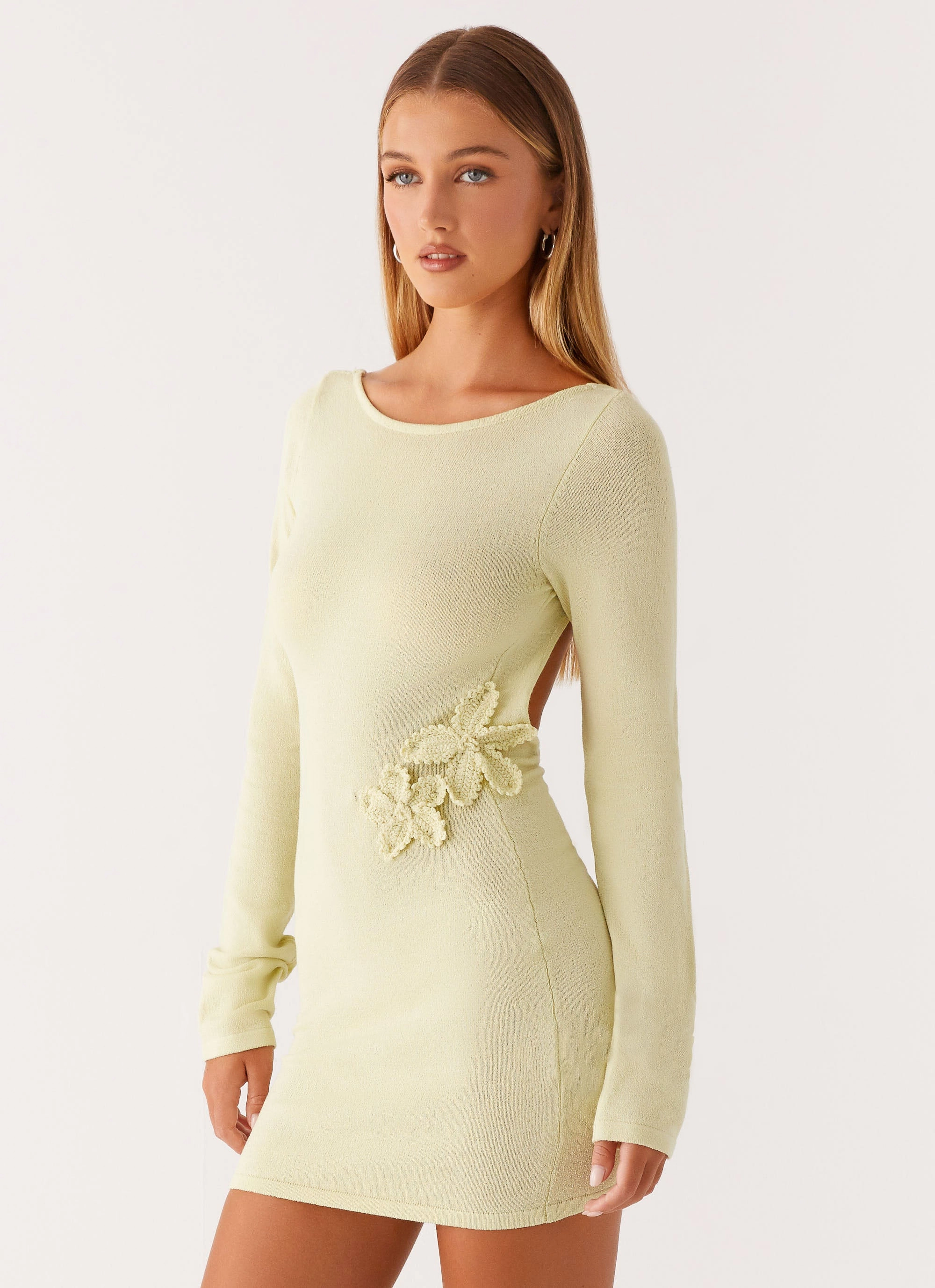 Day Love Miriam Knit Mini Dress - Green
