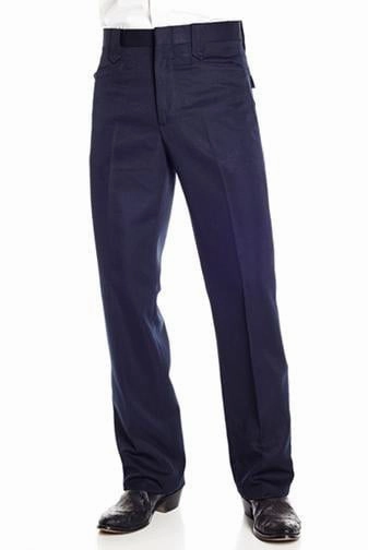 Circle S Mens Navy Polyester Solid Dress Ranch Pant Western 46 Flexible Activewear