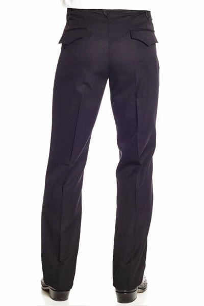 Hip Friendly Pockets ReinforcedKnees Circle S Mens Black Western Poly Blend Ranch Dress Pant