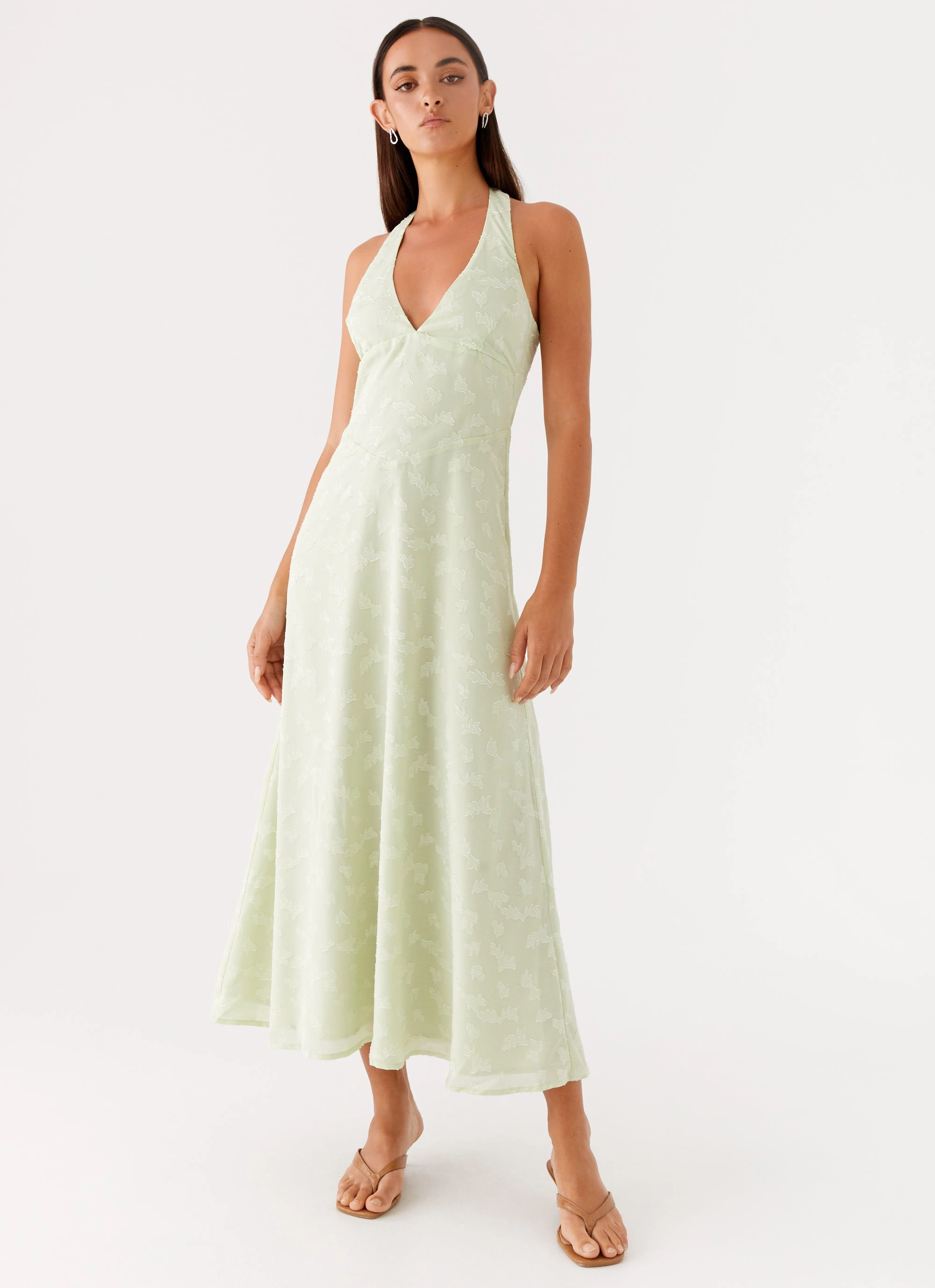 Francesca Midi Dress - Sage Clean Edge
