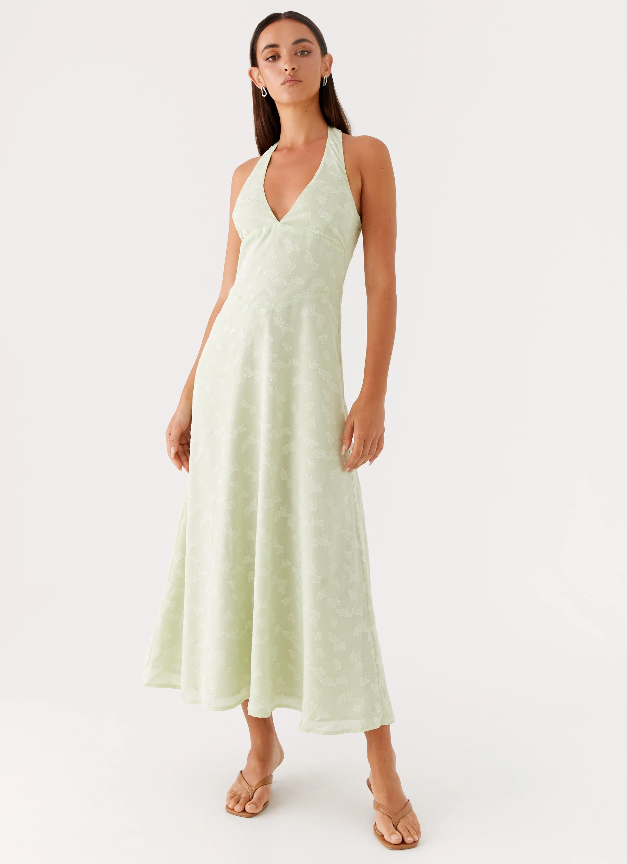 Francesca Midi Dress - Sage Resort Outfit