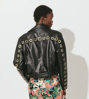 Stylish and Relaxed Baxter Leather Jacket | Black