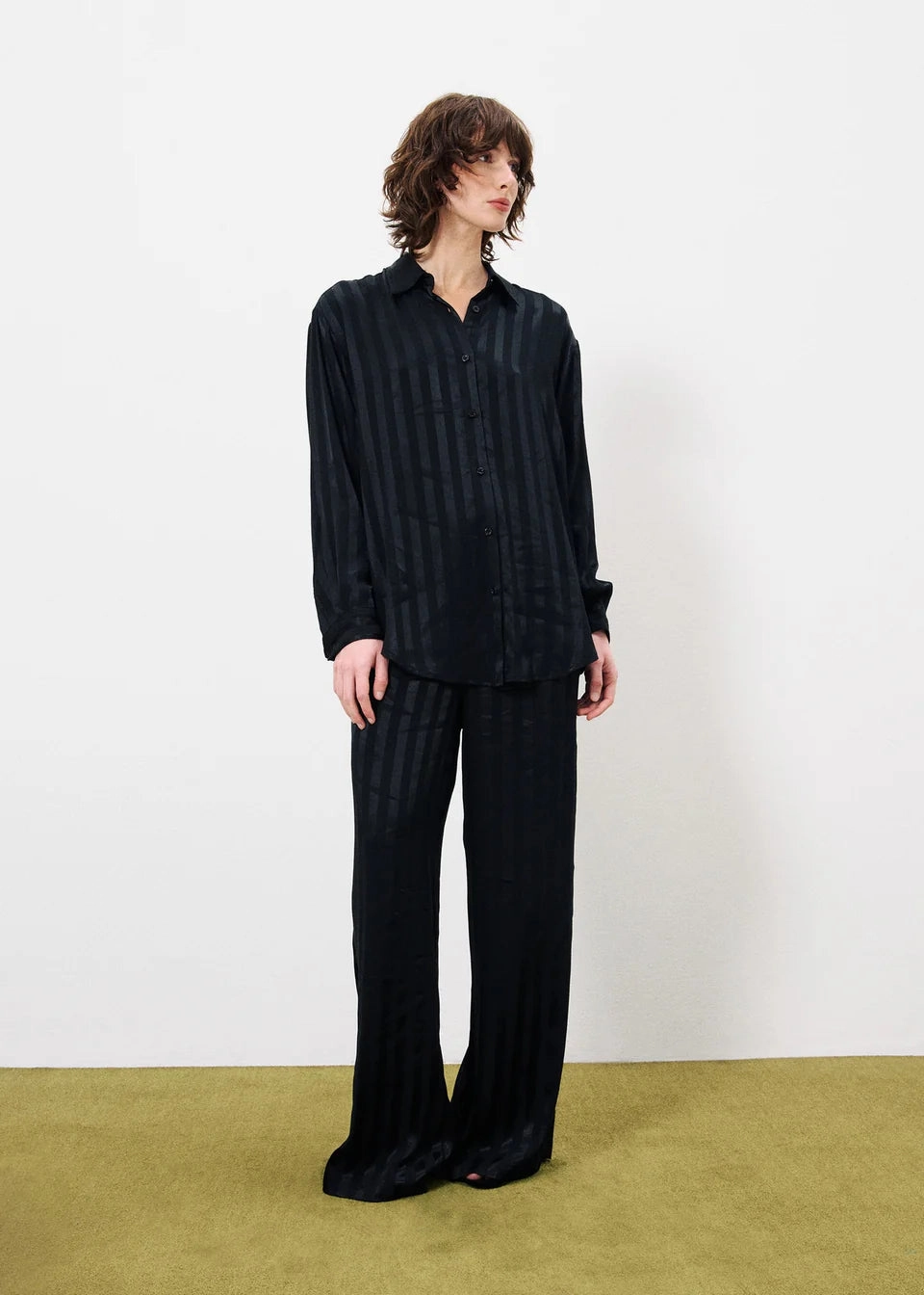 FRNCH Carla Shirt Yarn Dyed Fabric