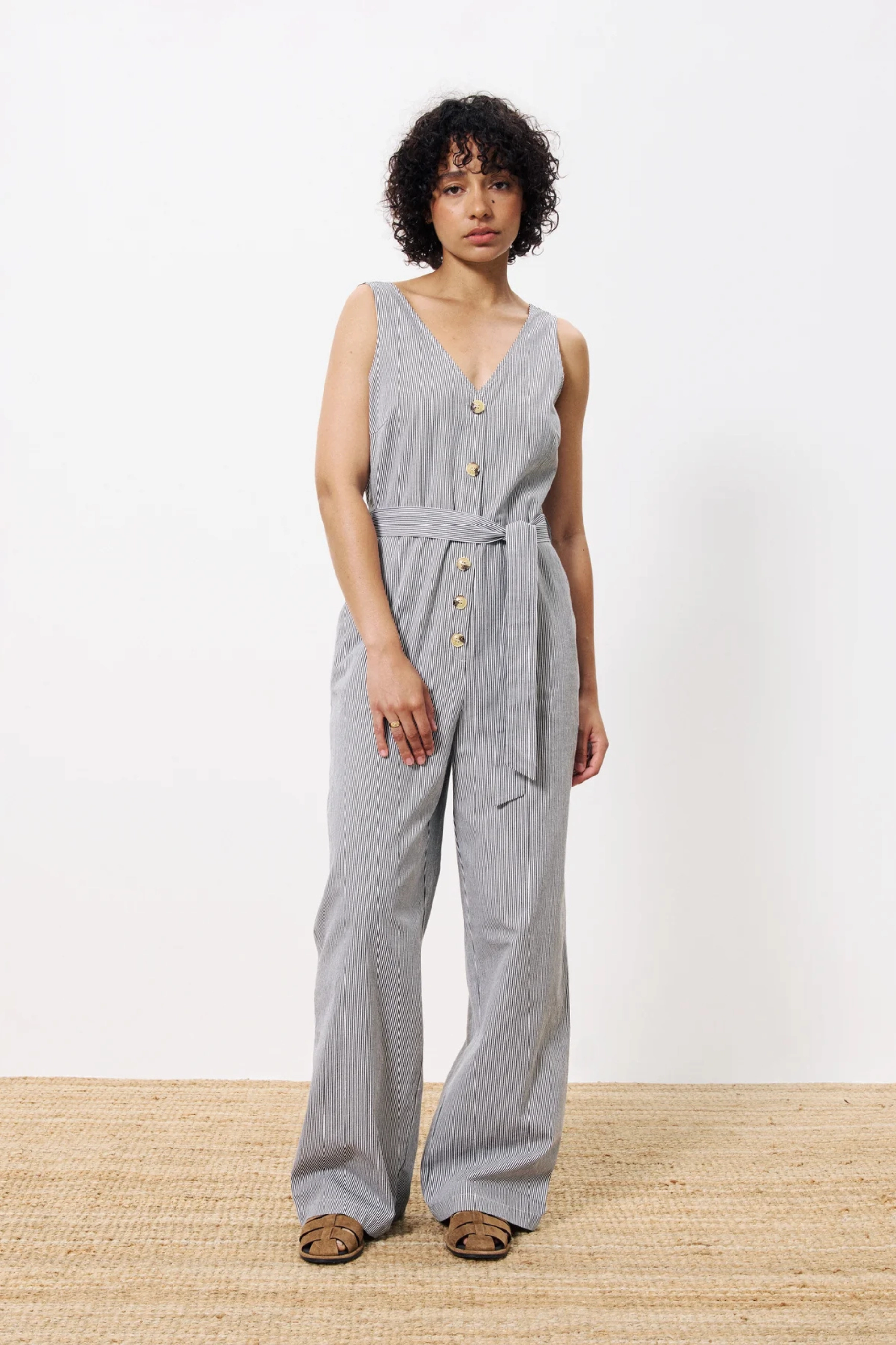 FRNCH Maddie Jumpsuit Lightweight Fabric Soft Feel
