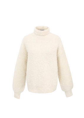 FRNCH Nadine Sweater Tencel Cotton Hybrid Weave