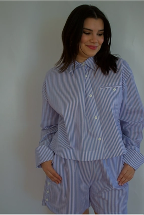 DoubleLayered Neckline TaglessCollar FRNCH Naela Shirt