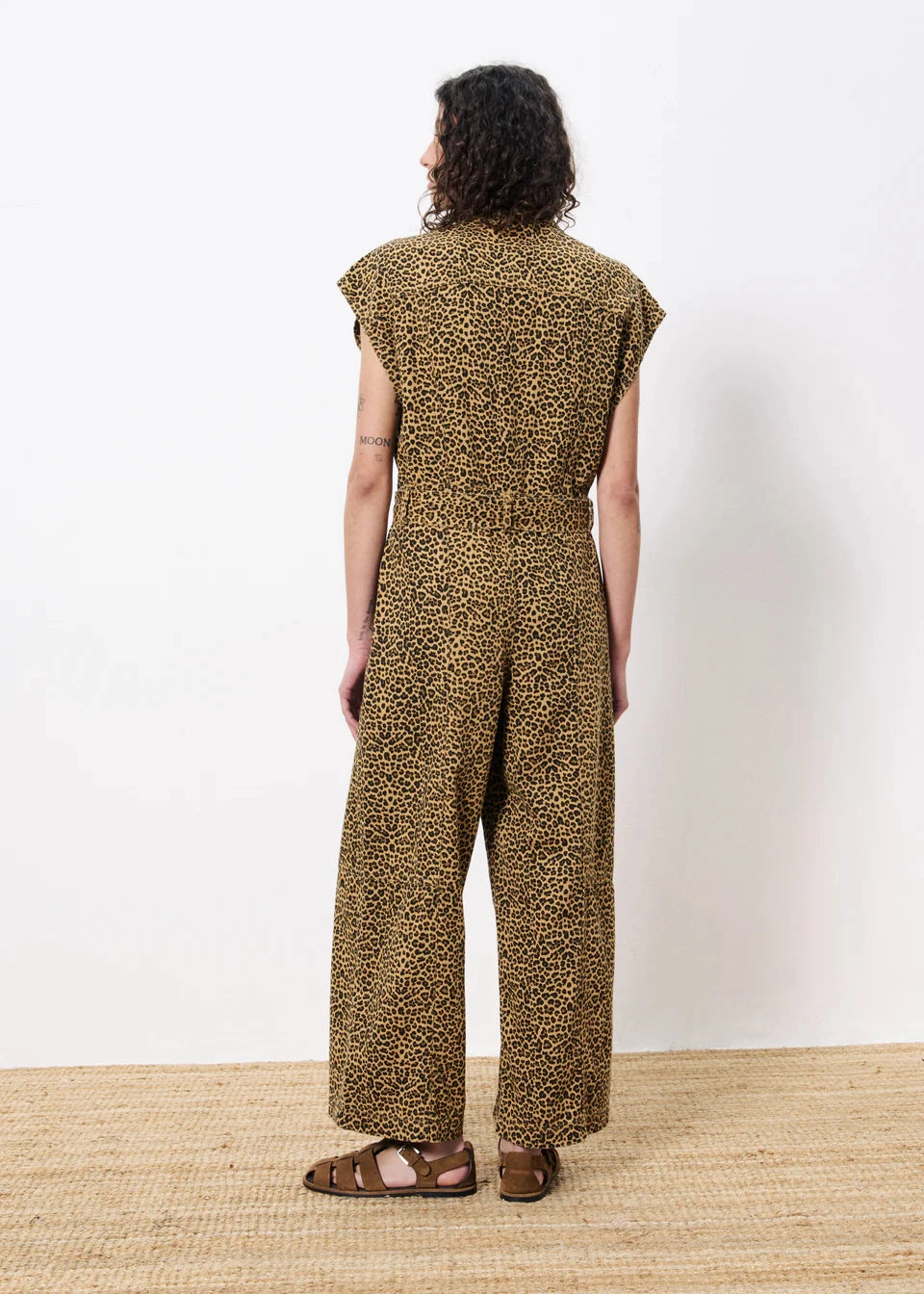 FRNCH Scheila Jumpsuit - Leopard StaticFree Material