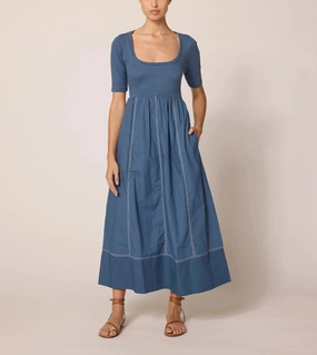 Luna Ankle Dress | Bluefin Boxy-Style