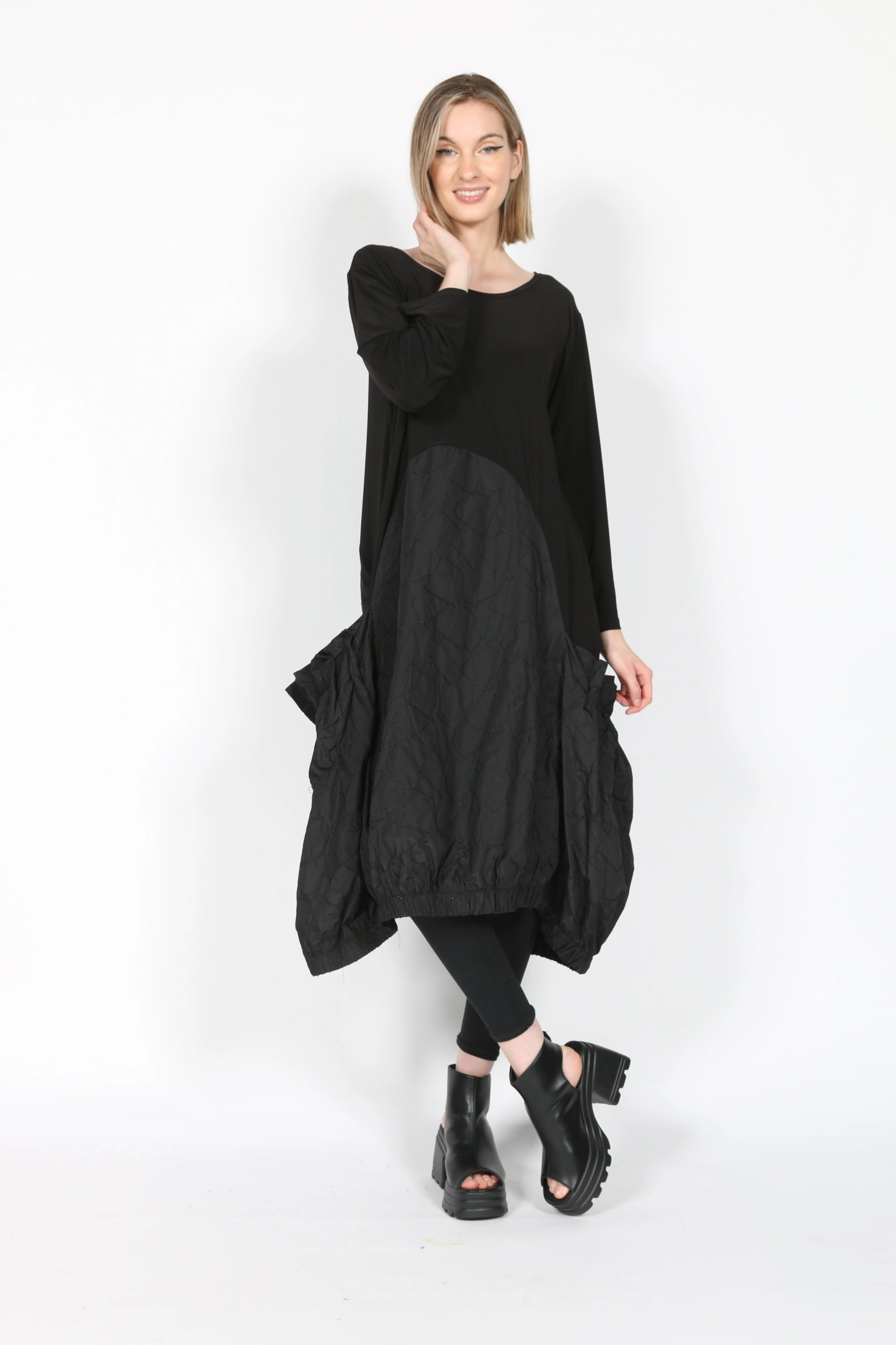 Easy Tones Lightweight-Structure Funky Dress w Pockets