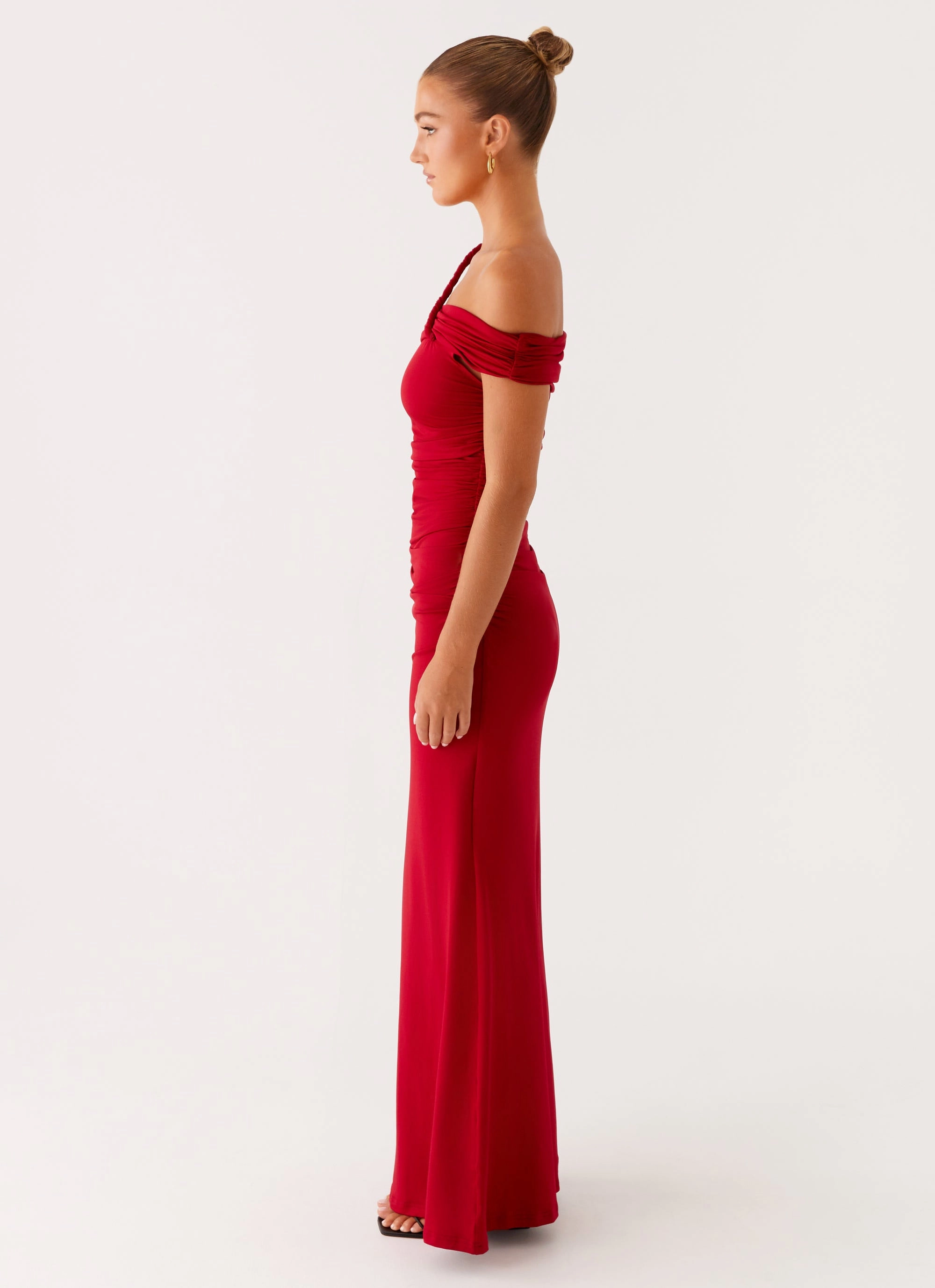 After This Maxi Dress - Raspberry Sleek Movement Urban Wear