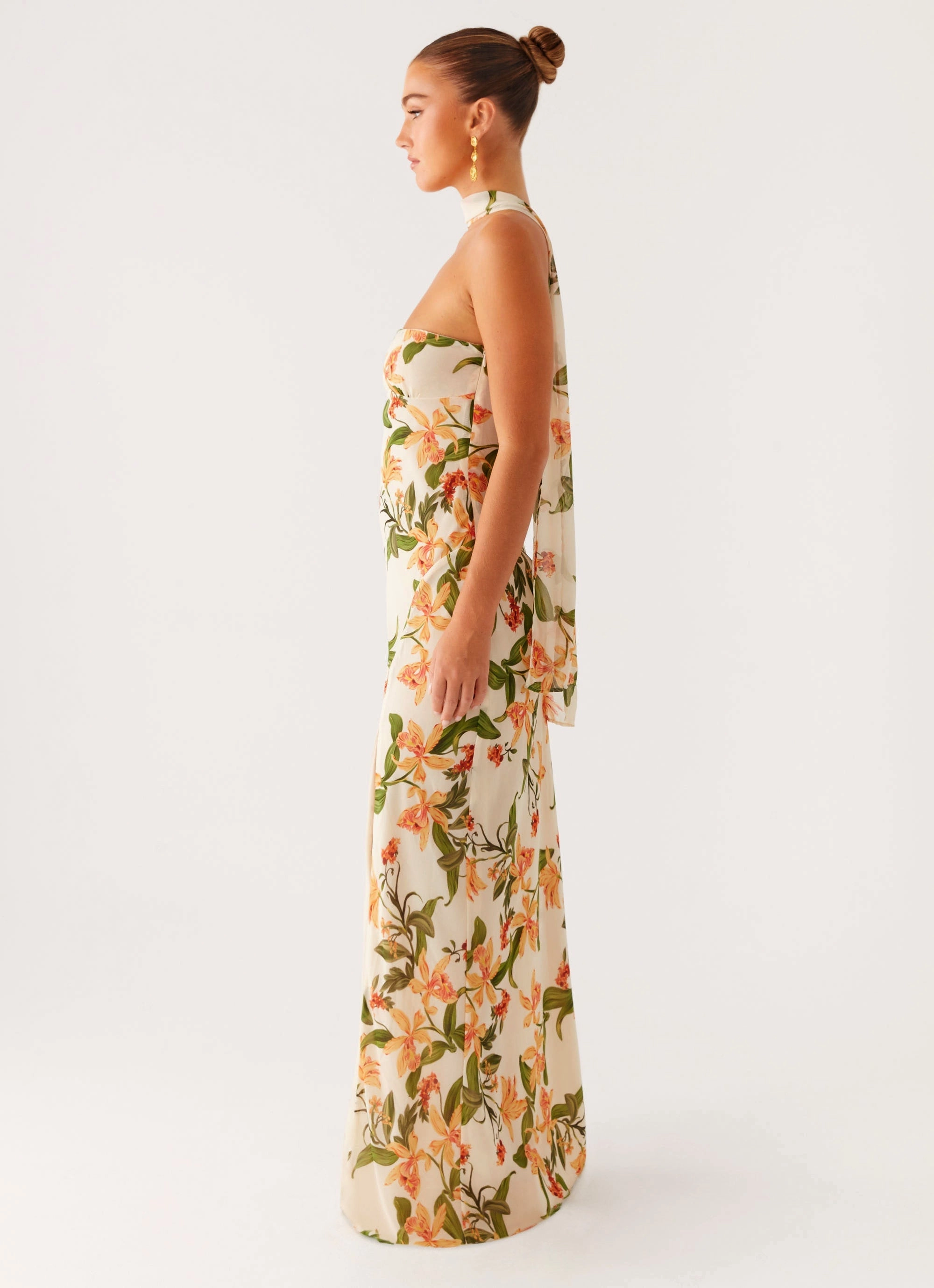 Gali Strapless Maxi Dress - Floral Print Minimal Touch