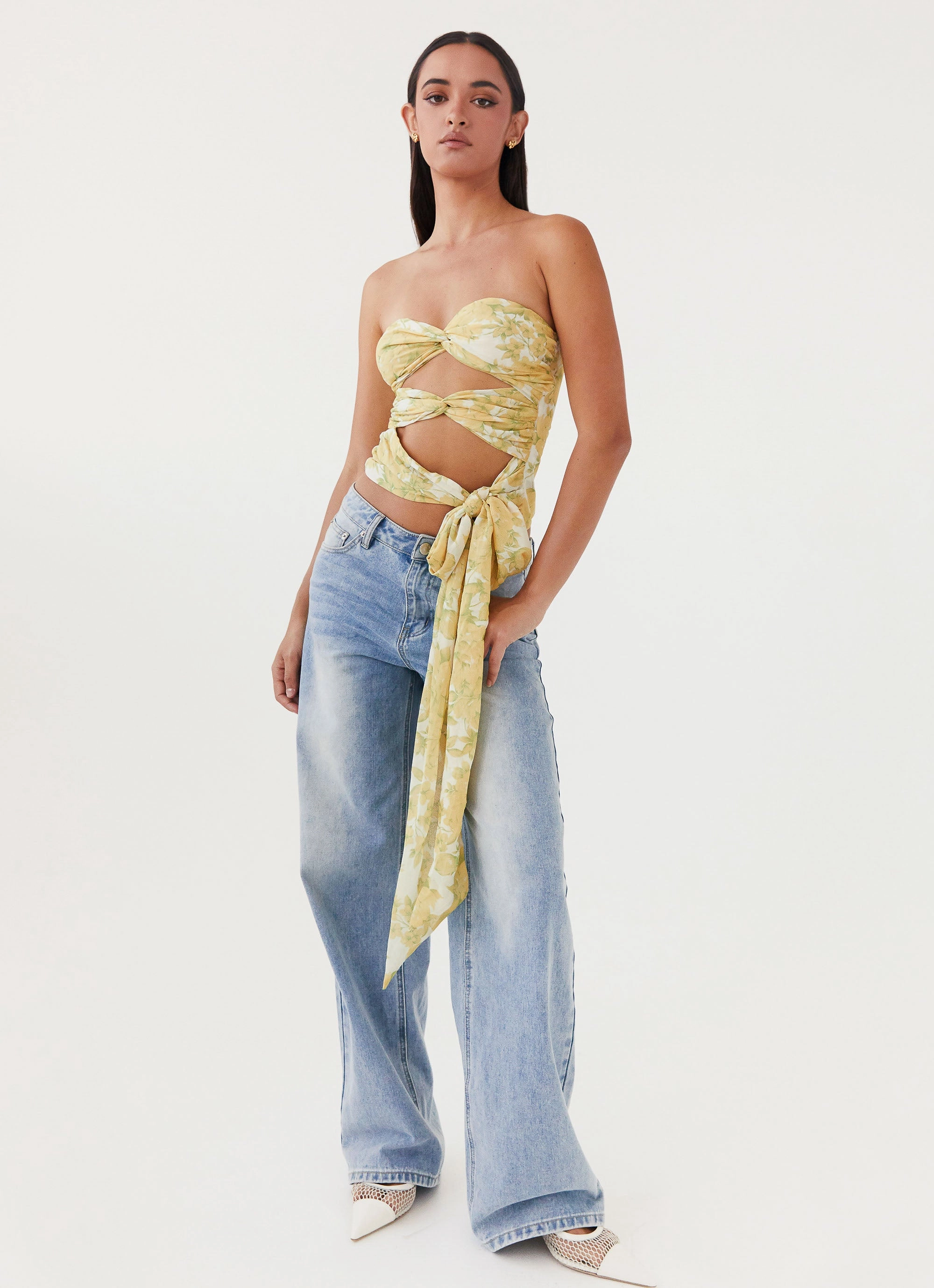 Sunlight Cascade Top - Daffodil ResilientStretch NonScratchSurface