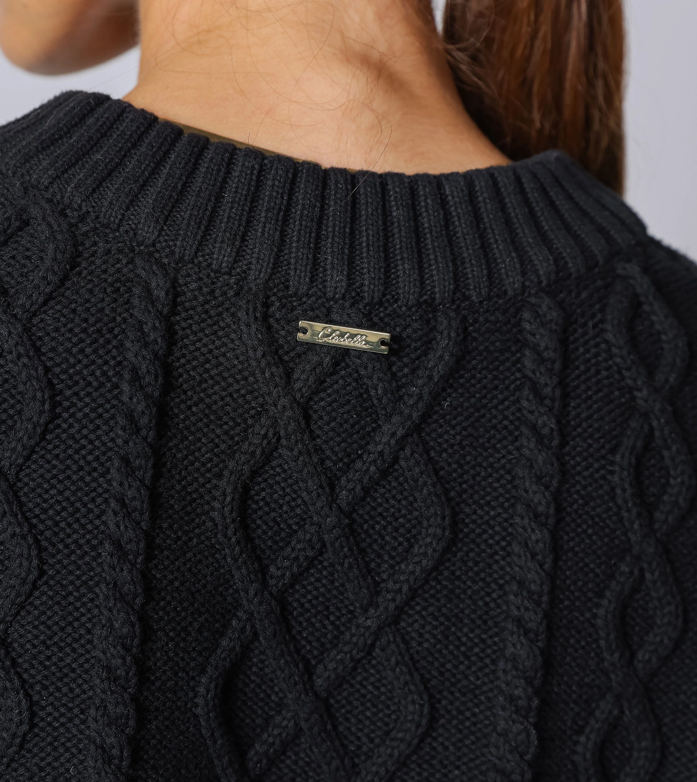 Gigi Cropped Sweater Vest | Black sporty wear