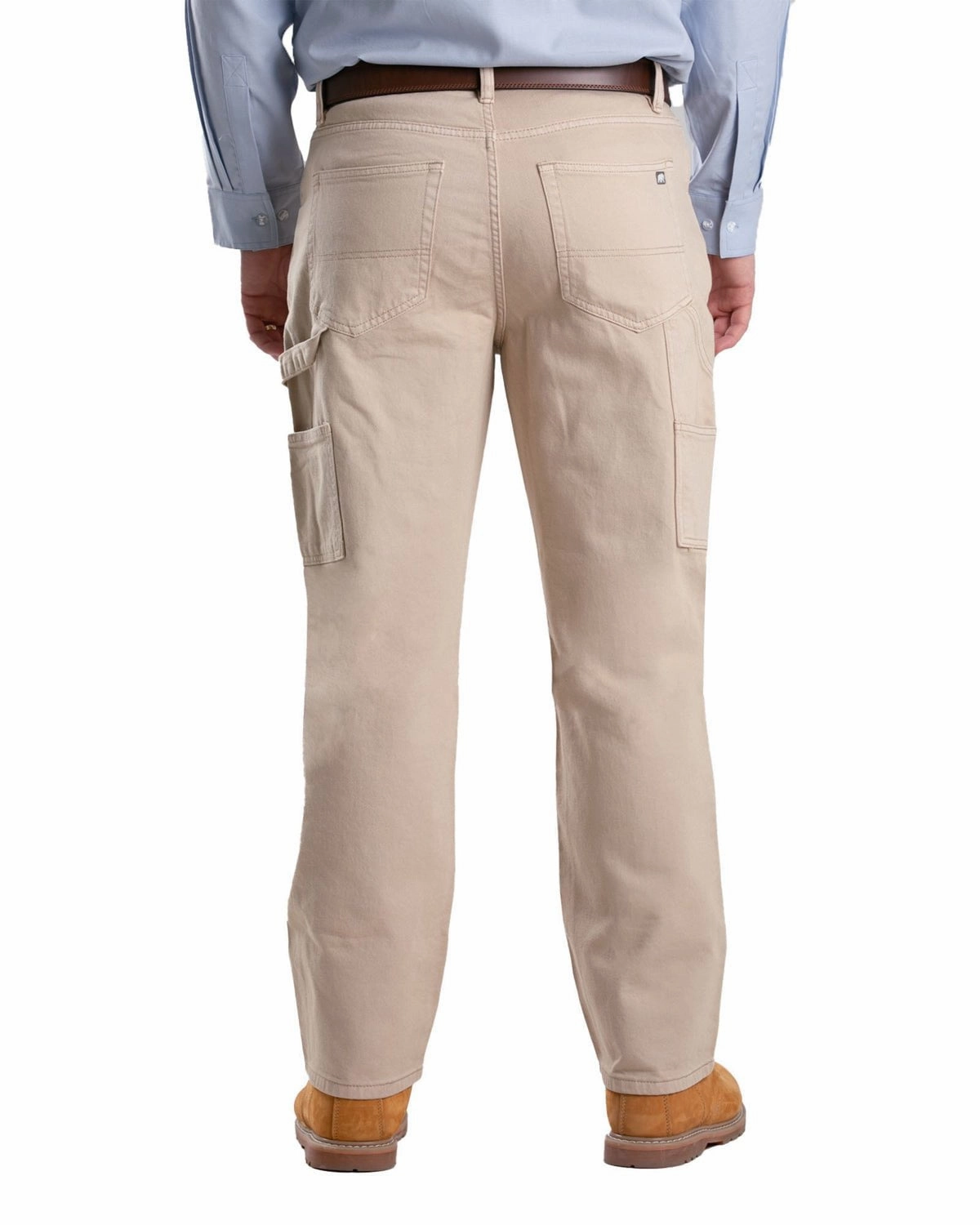 Modern Weekend Style Berne Apparel Mens Heartland Flex Carpenter Sand Cotton Blend Jeans