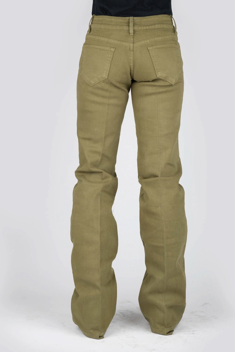 Unisex Wear Elegant Vintage Lover Stetson Womens 214 Trouser Fit Olive Cotton Blend Jeans