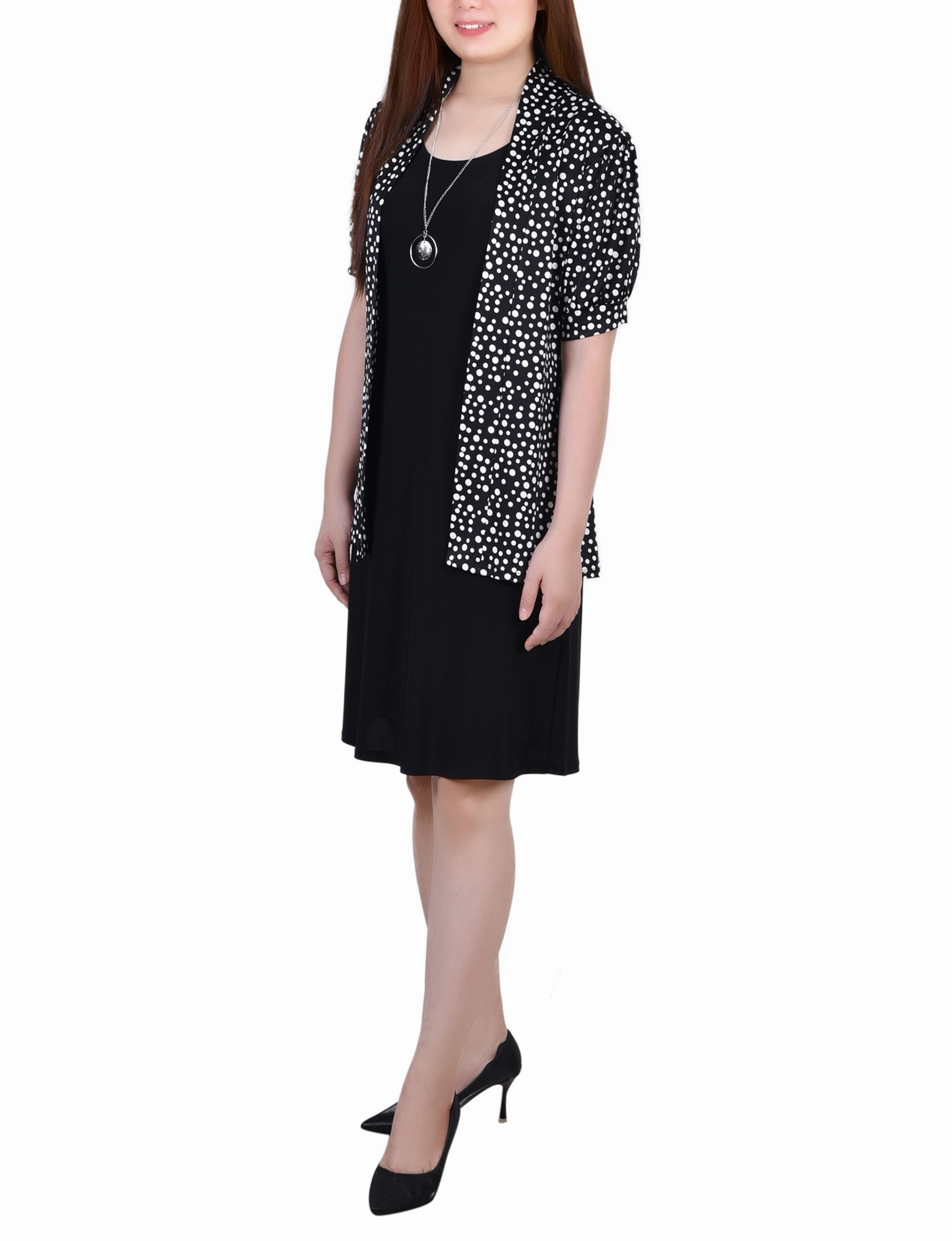 Two Piece Dress Set button detail