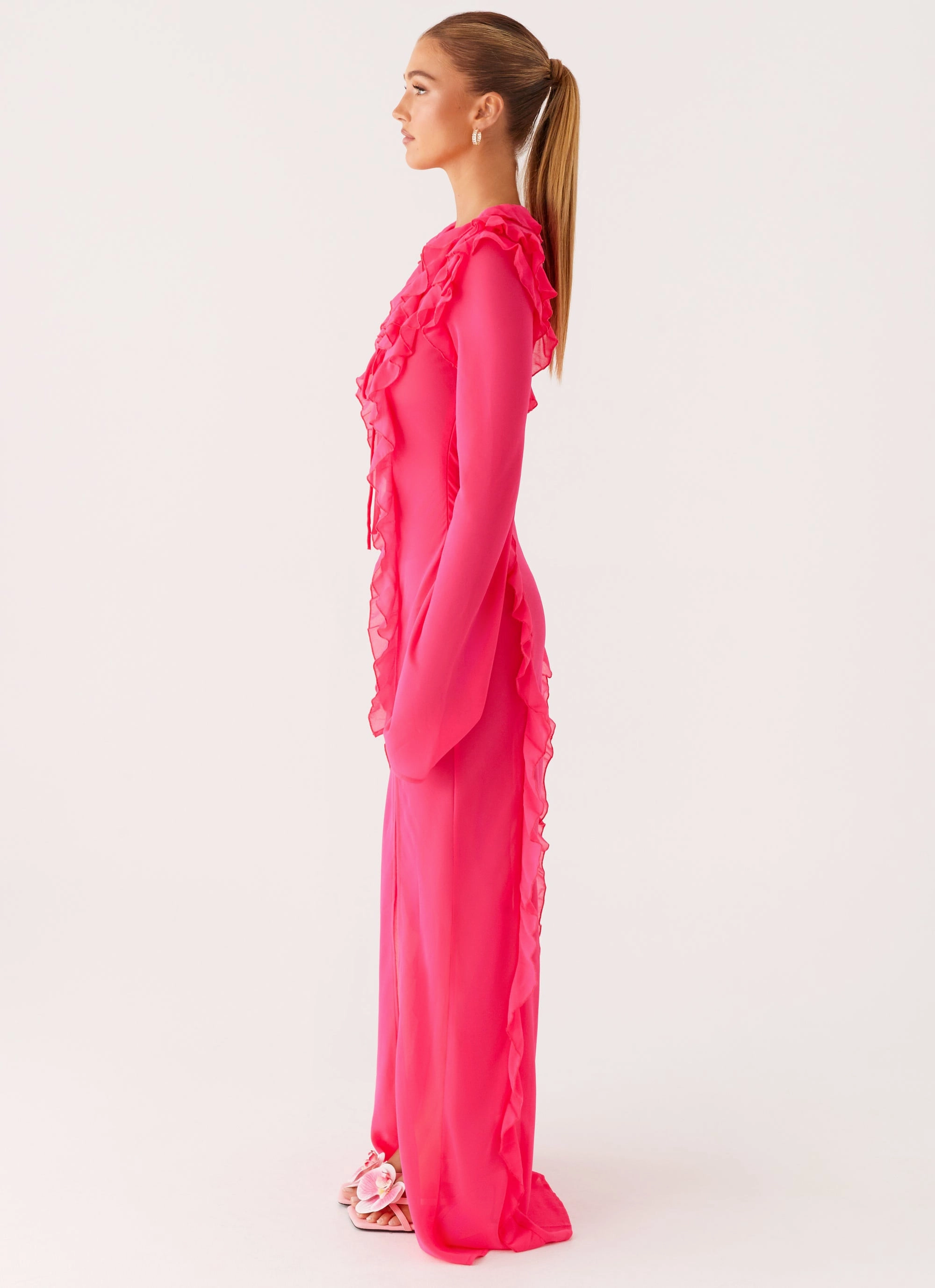 Charlize Maxi Dress - Pink Smart Vibe