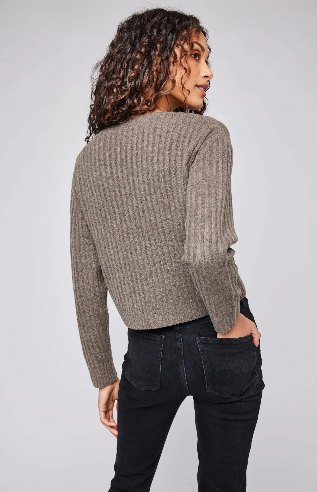 Subtle Texture Weave ribbed texture Gramercy Cardigan
