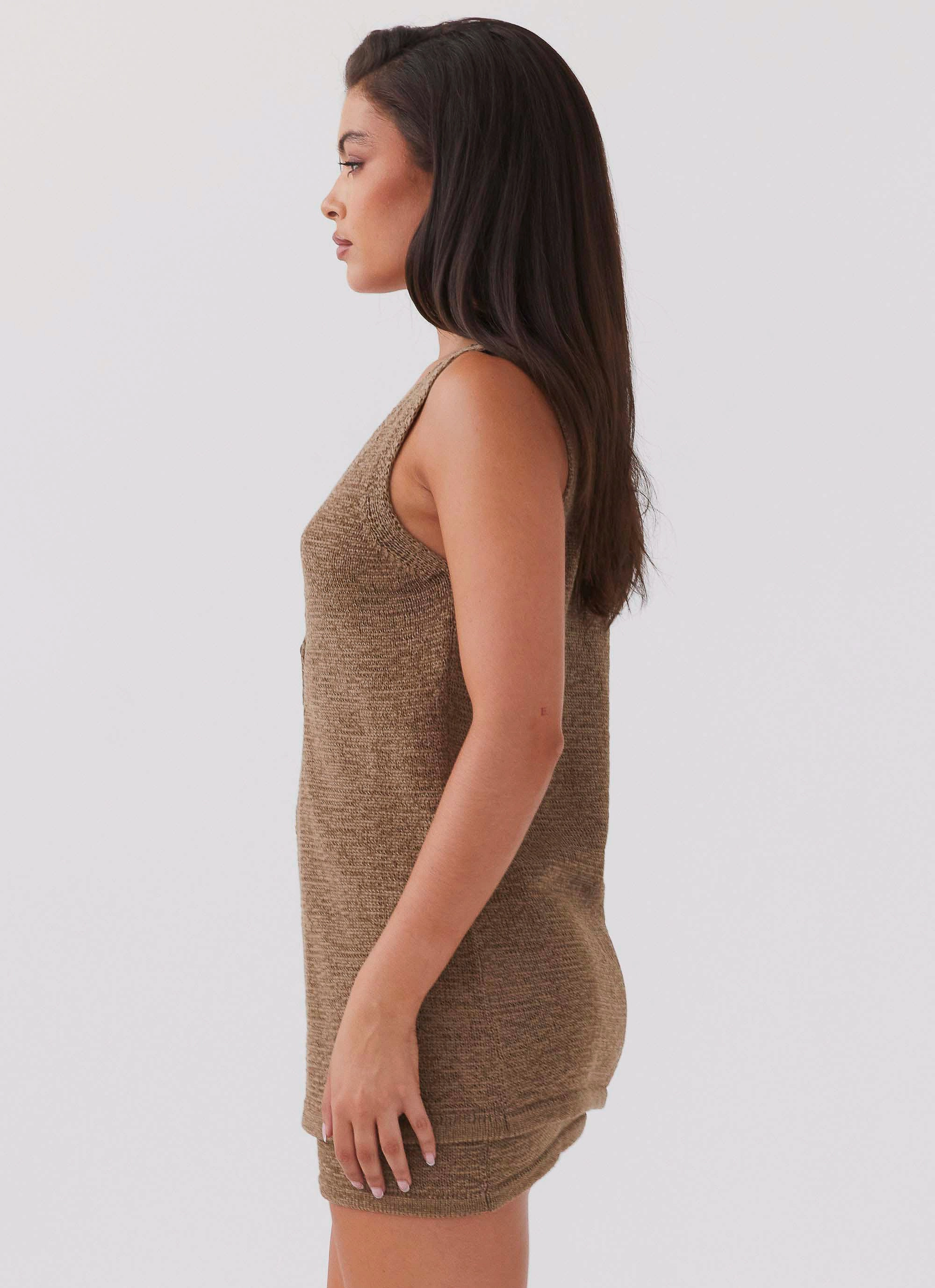 Everyday Comfort Biodegradable material Capri Glow Knit Top - Khaki